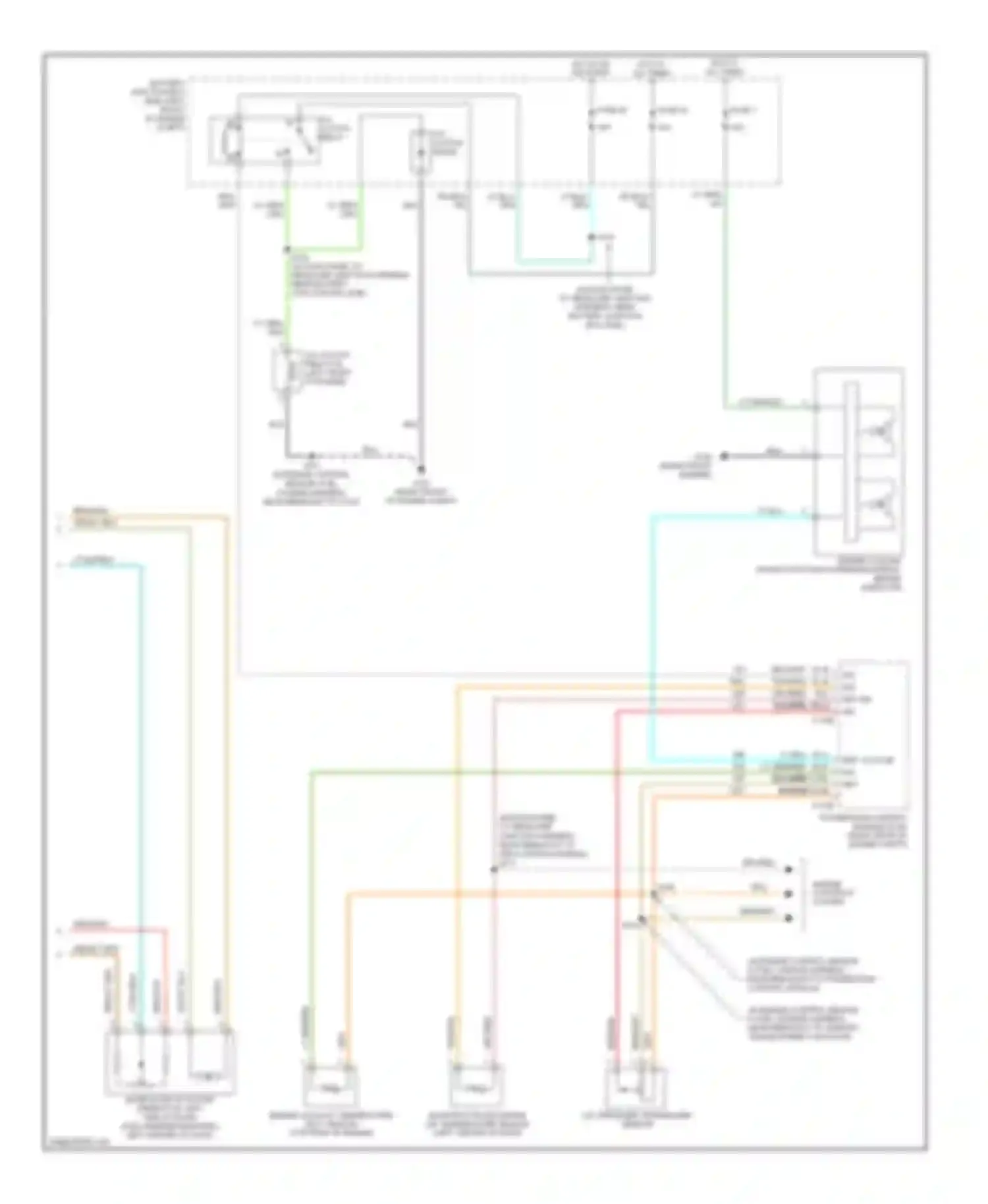 Freestyle Ford I (2004-2009): Automatic a/c circuit, without auxiliary climate control (3 of 3)