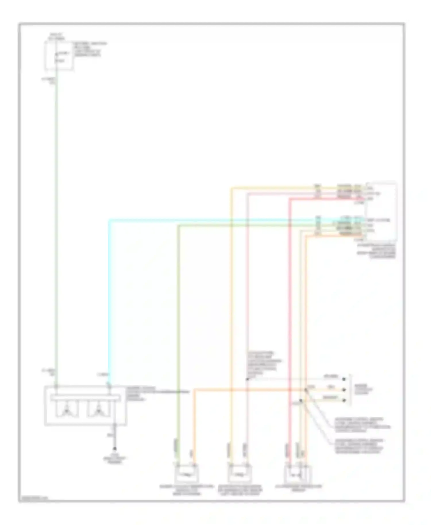 Freestyle Ford I (2004-2009): Cooling fan circuit