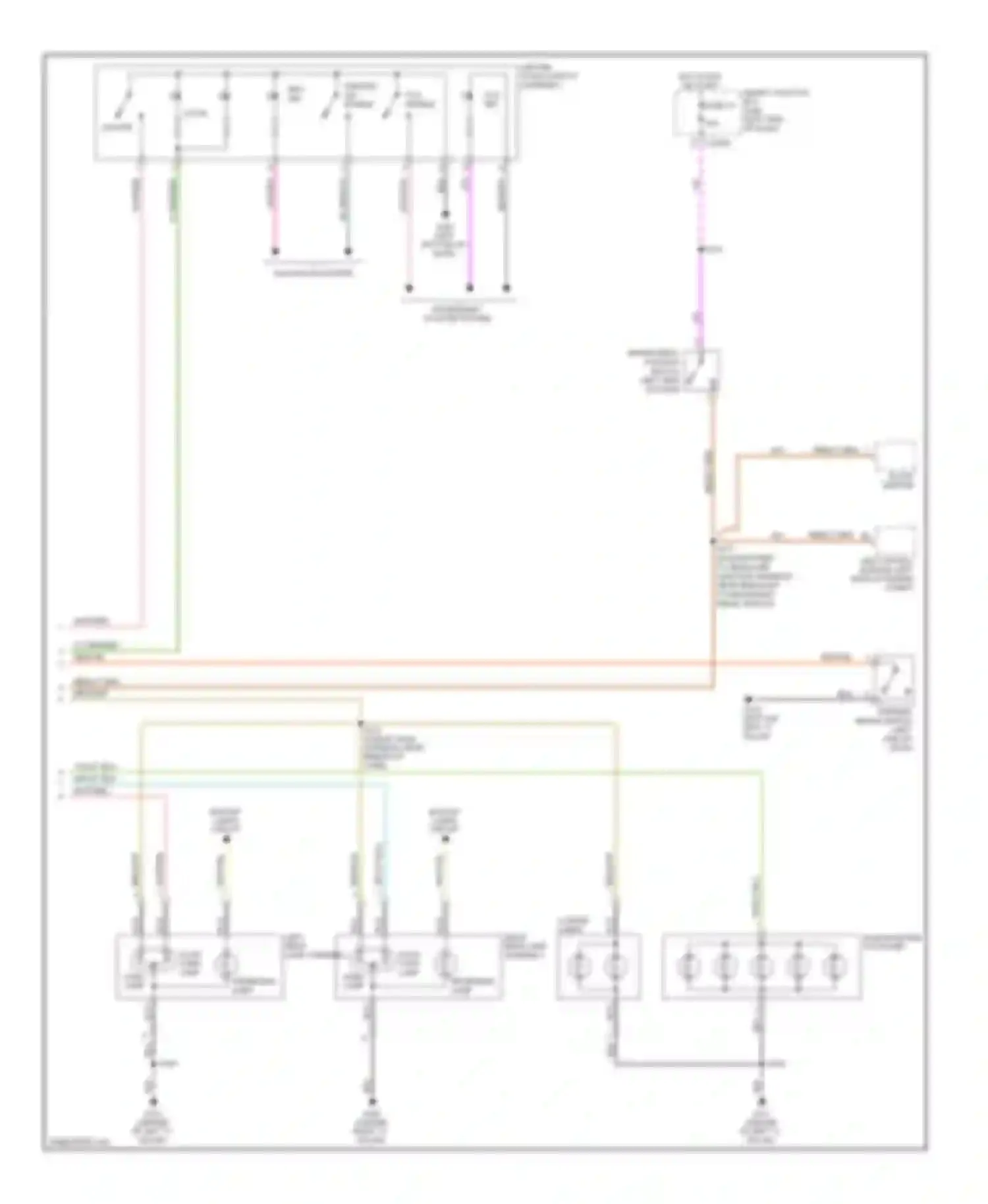 Freestyle Ford I (2004-2009): Exterior lamps circuit (2 of 2)