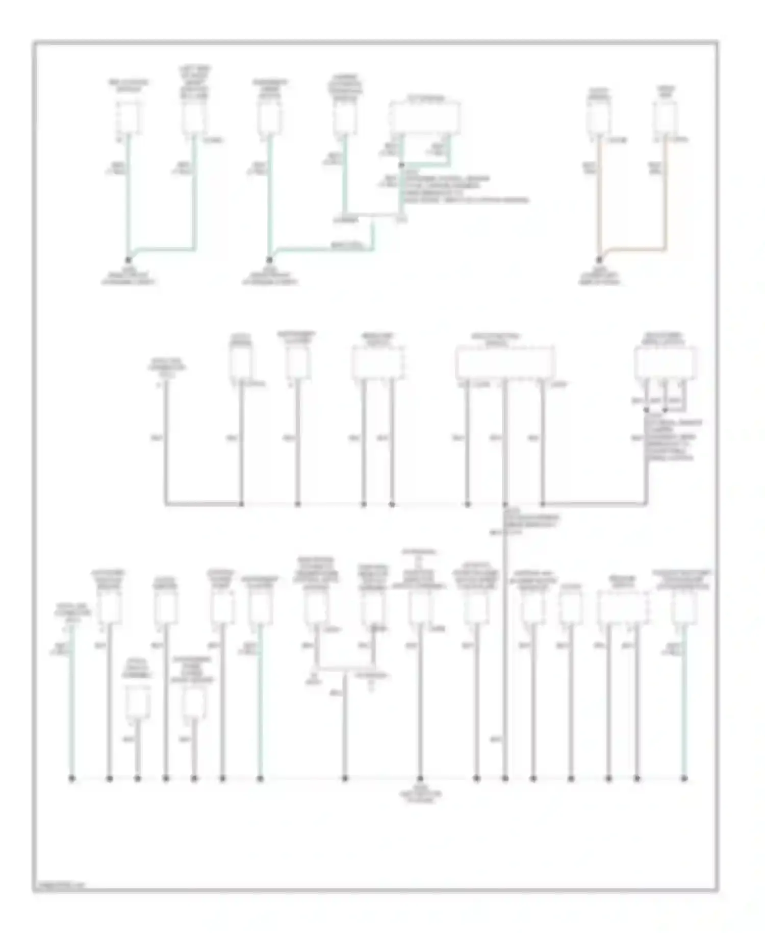 Freestyle Ford I (2004-2009): Ground distribution circuit (2 of 4)