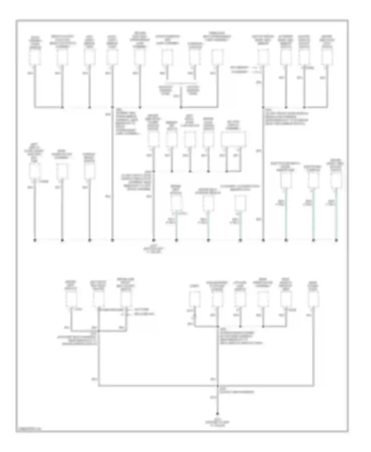Freestyle Ford I (2004-2009): Ground distribution circuit (3 of 4)