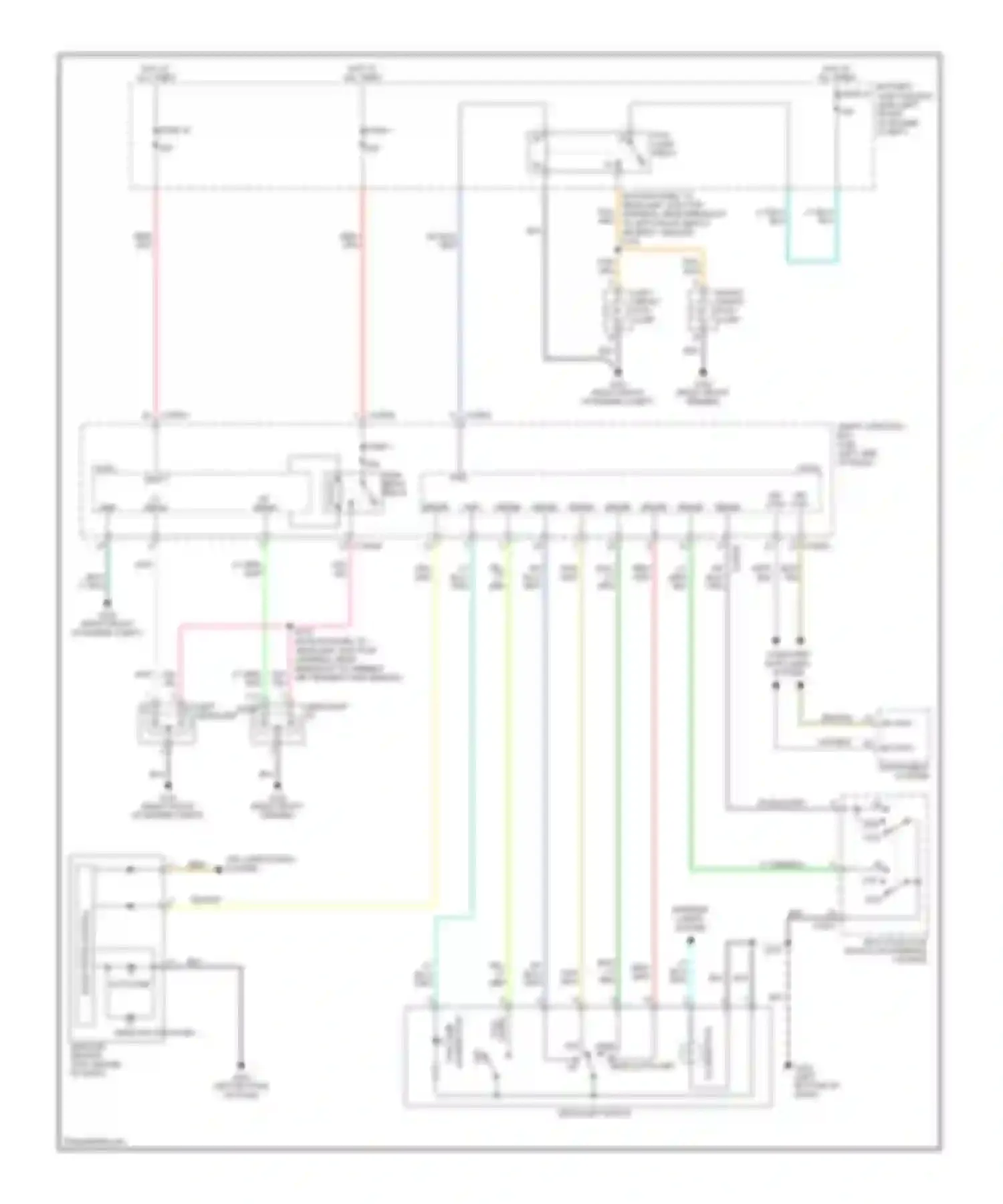 Freestyle Ford I (2004-2009): Headlights circuit, with autolamps