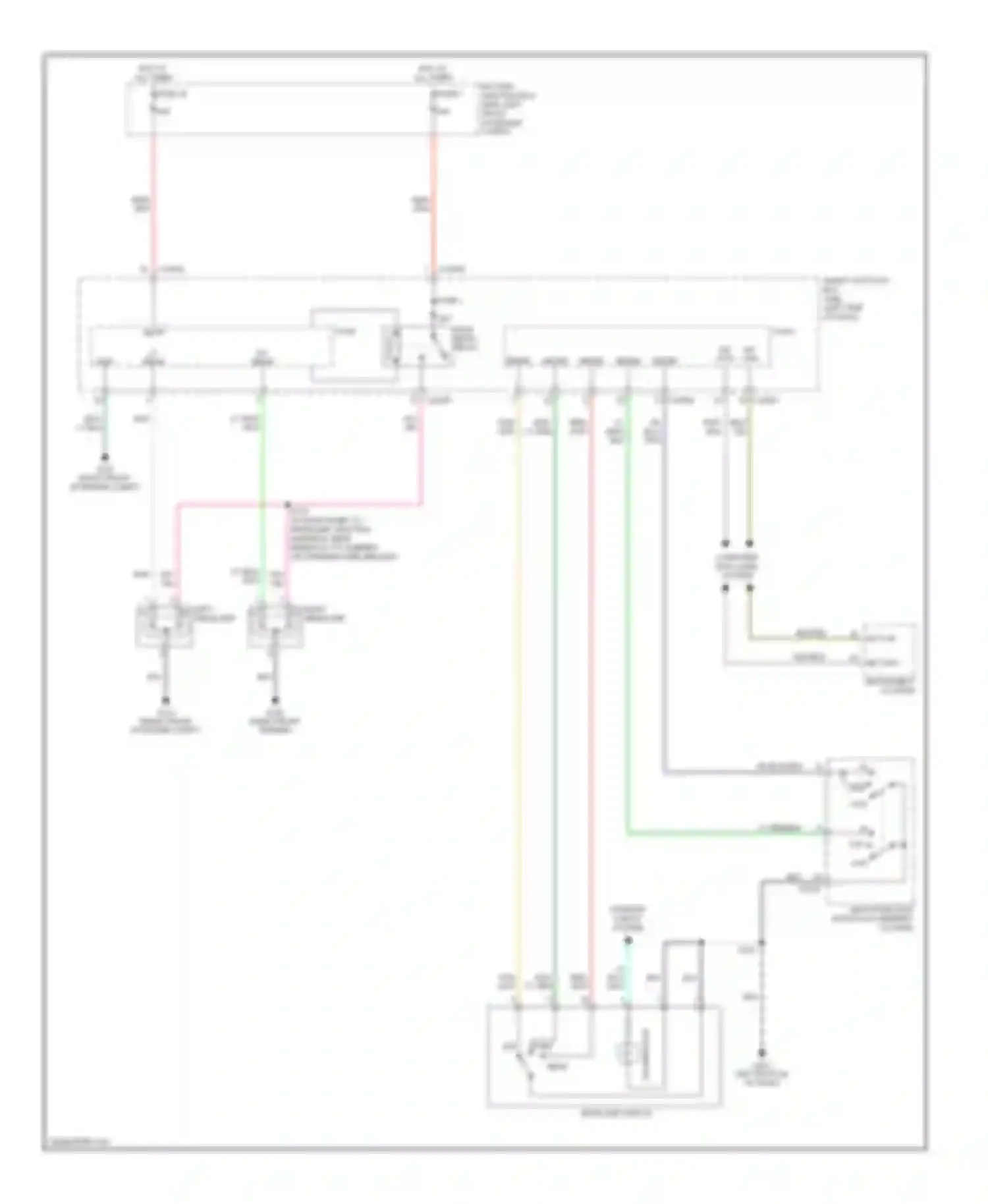 Freestyle Ford I (2004-2009): Headlights circuit, without autolamps