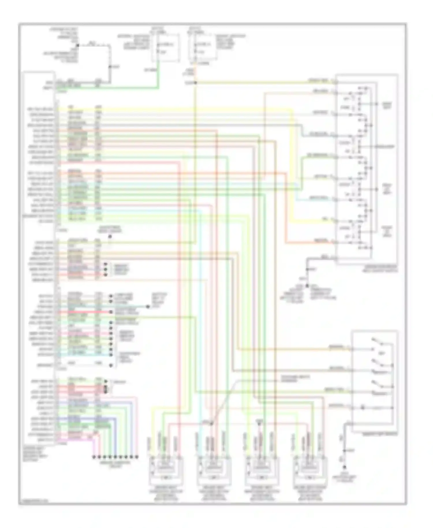 Freestyle Ford I (2004-2009): Driver"s memory seat circuit