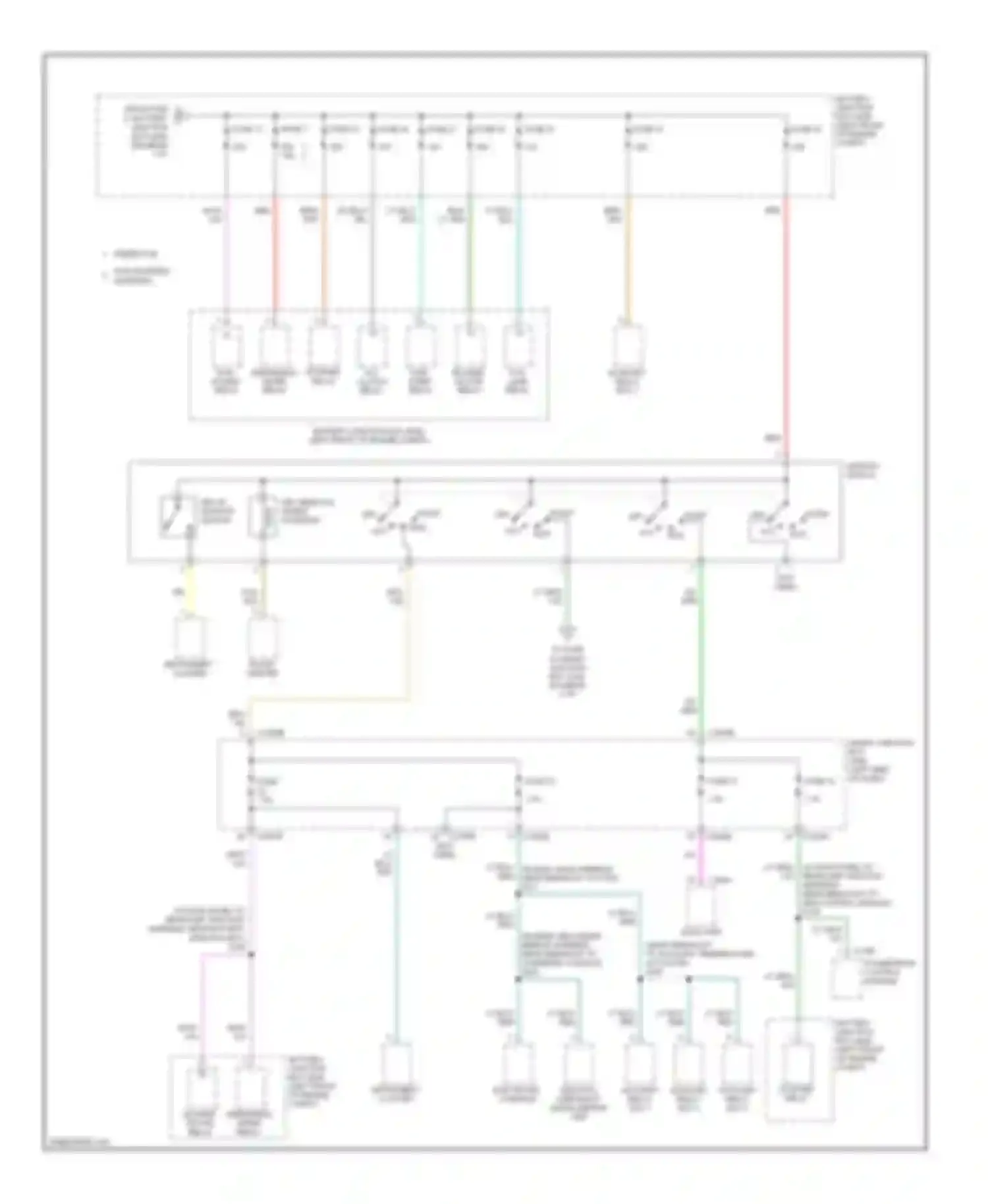 Freestyle Ford I (2004-2009): Power distribution circuit (2 of 3)