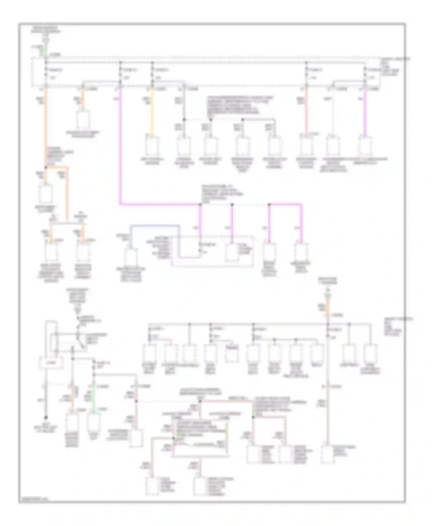 Freestyle Ford I (2004-2009): Power distribution circuit (3 of 3)