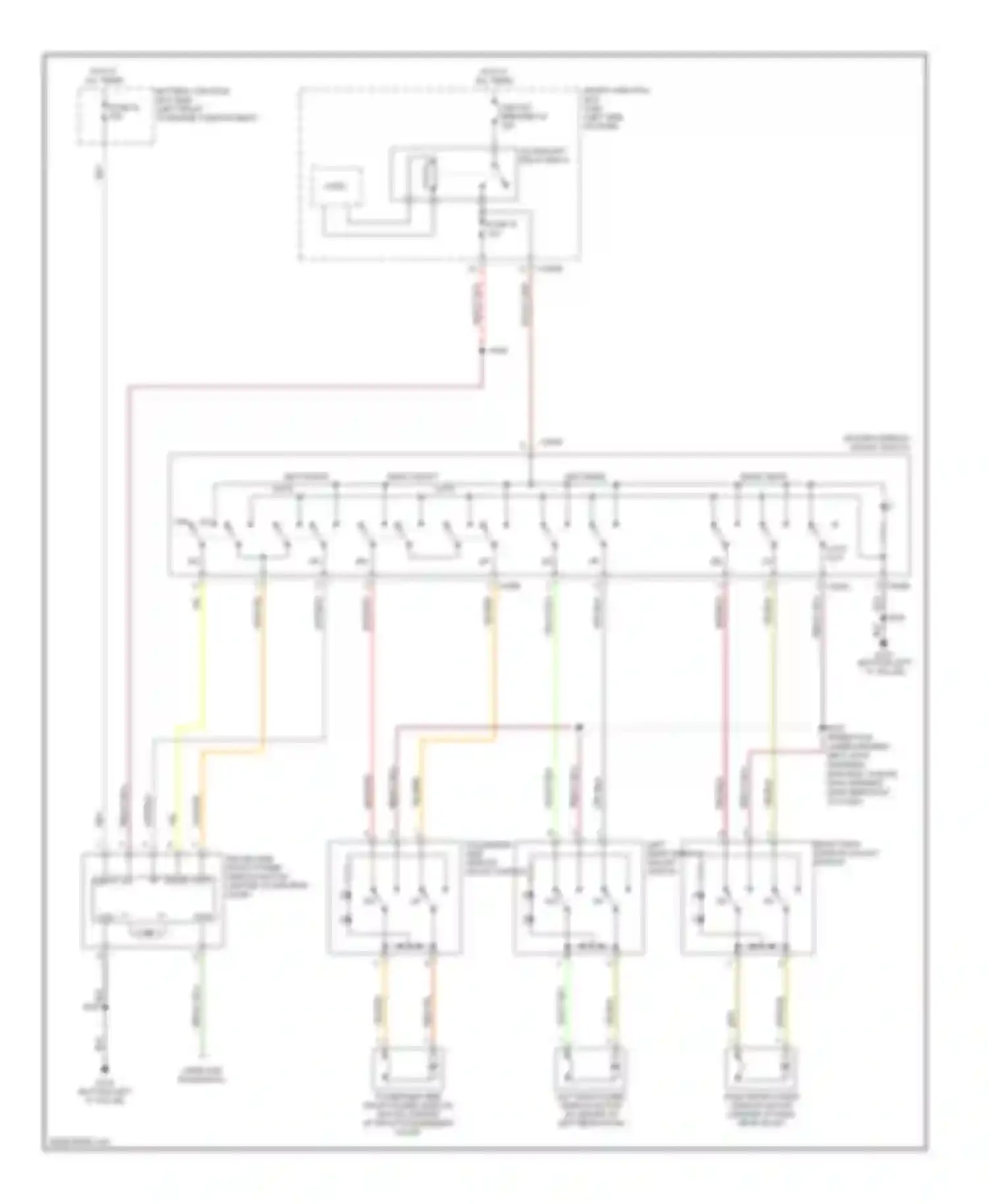 Freestyle Ford I (2004-2009): Power windows circuit