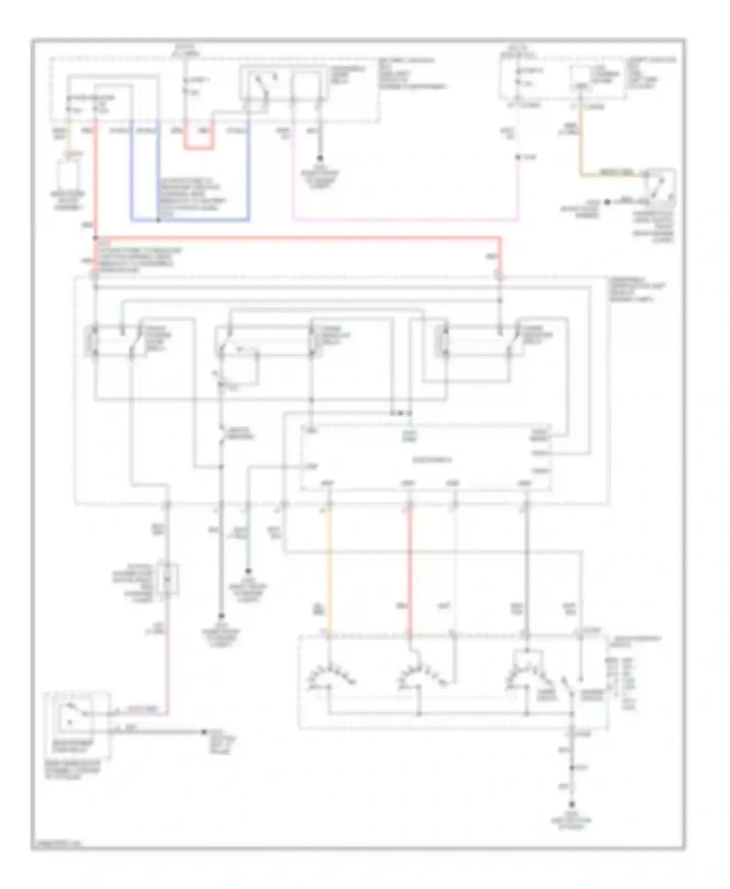 Freestyle Ford I (2004-2009): Front wiper/washer circuit