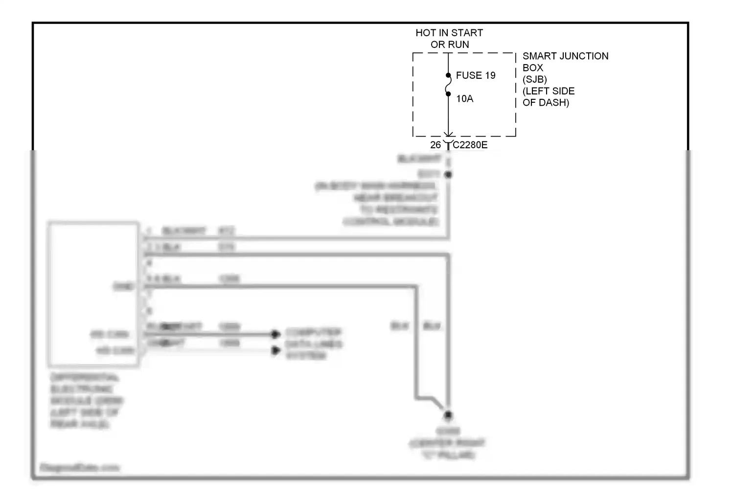 Wiring diagram blk for Ford Freestyle I (2004-2009) (62 of 66)