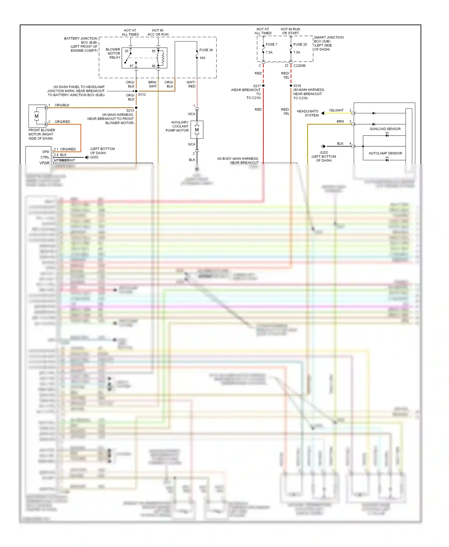 Wiring diagram blk for Ford Freestyle I (2004-2009) (2 of 66)