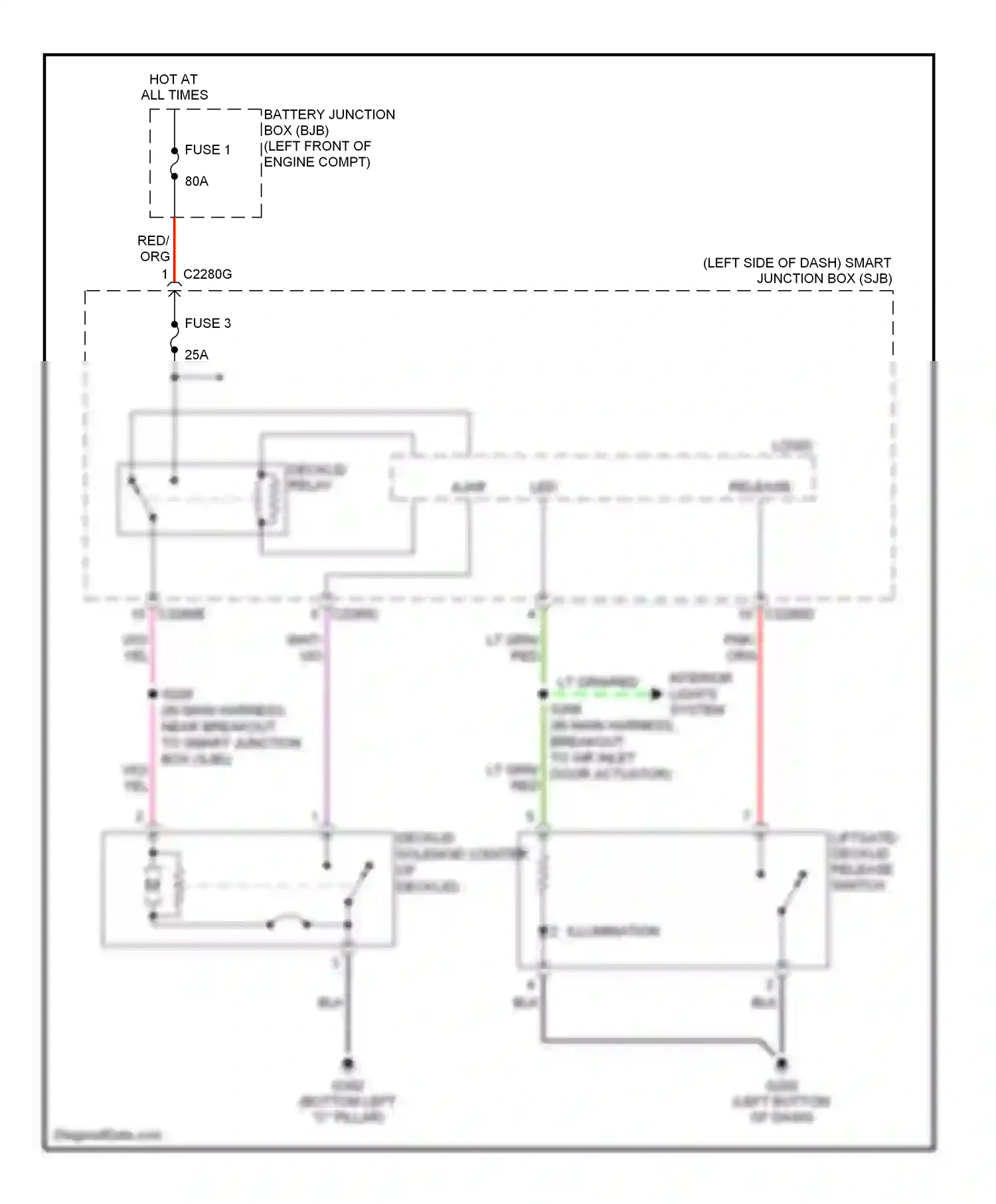 Wiring diagram blk for Ford Freestyle I (2004-2009) (65 of 66)