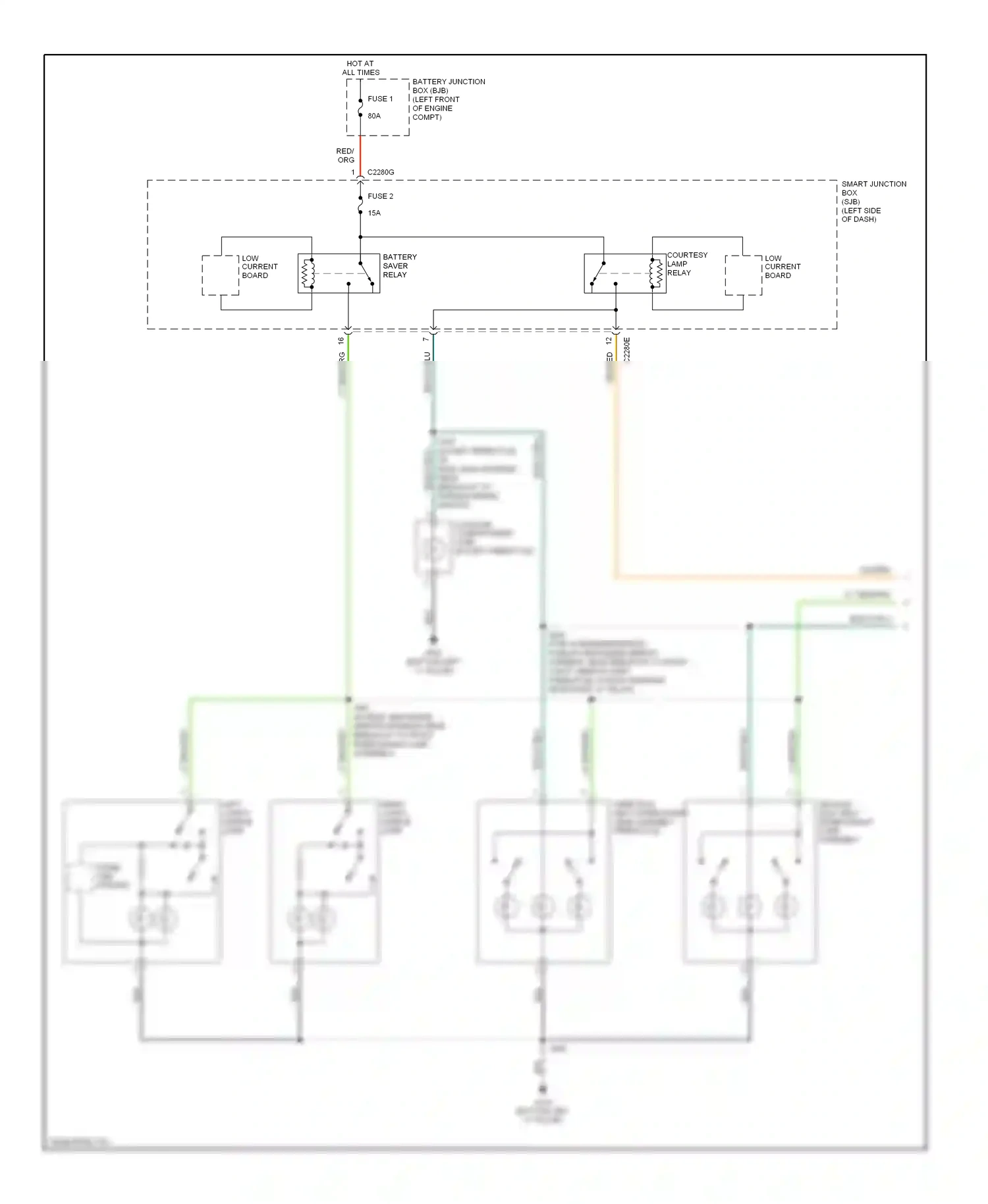 Wiring diagram blk for Ford Freestyle I (2004-2009) (32 of 66)