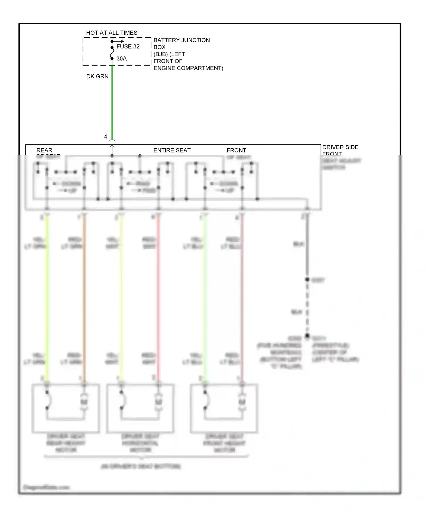 Wiring diagram blk for Ford Freestyle I (2004-2009) (43 of 66)