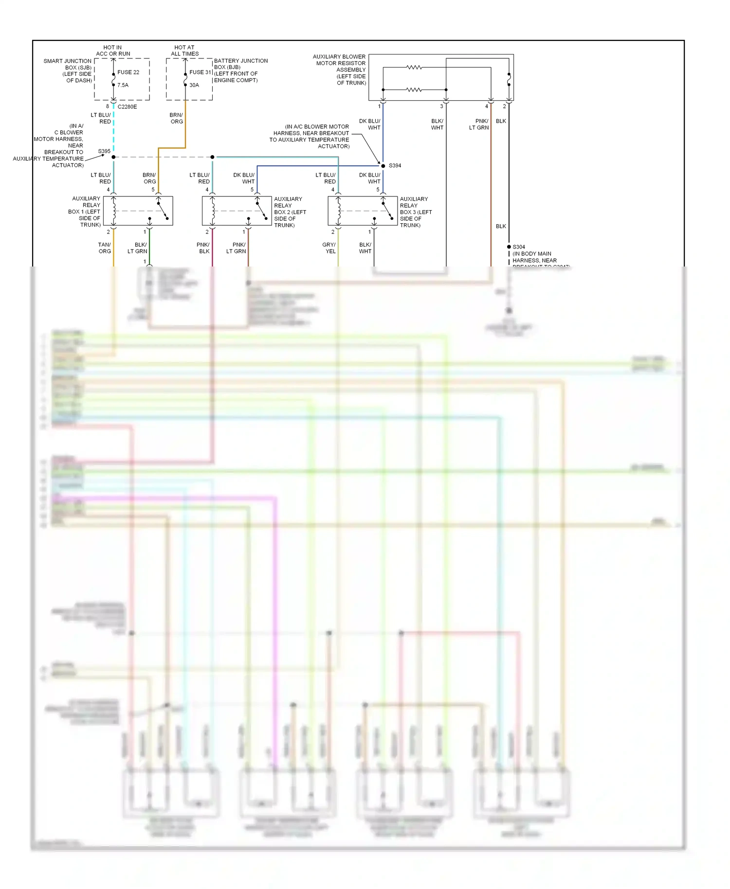 Wiring diagram brn for Ford Freestyle I (2004-2009) (2 of 14)