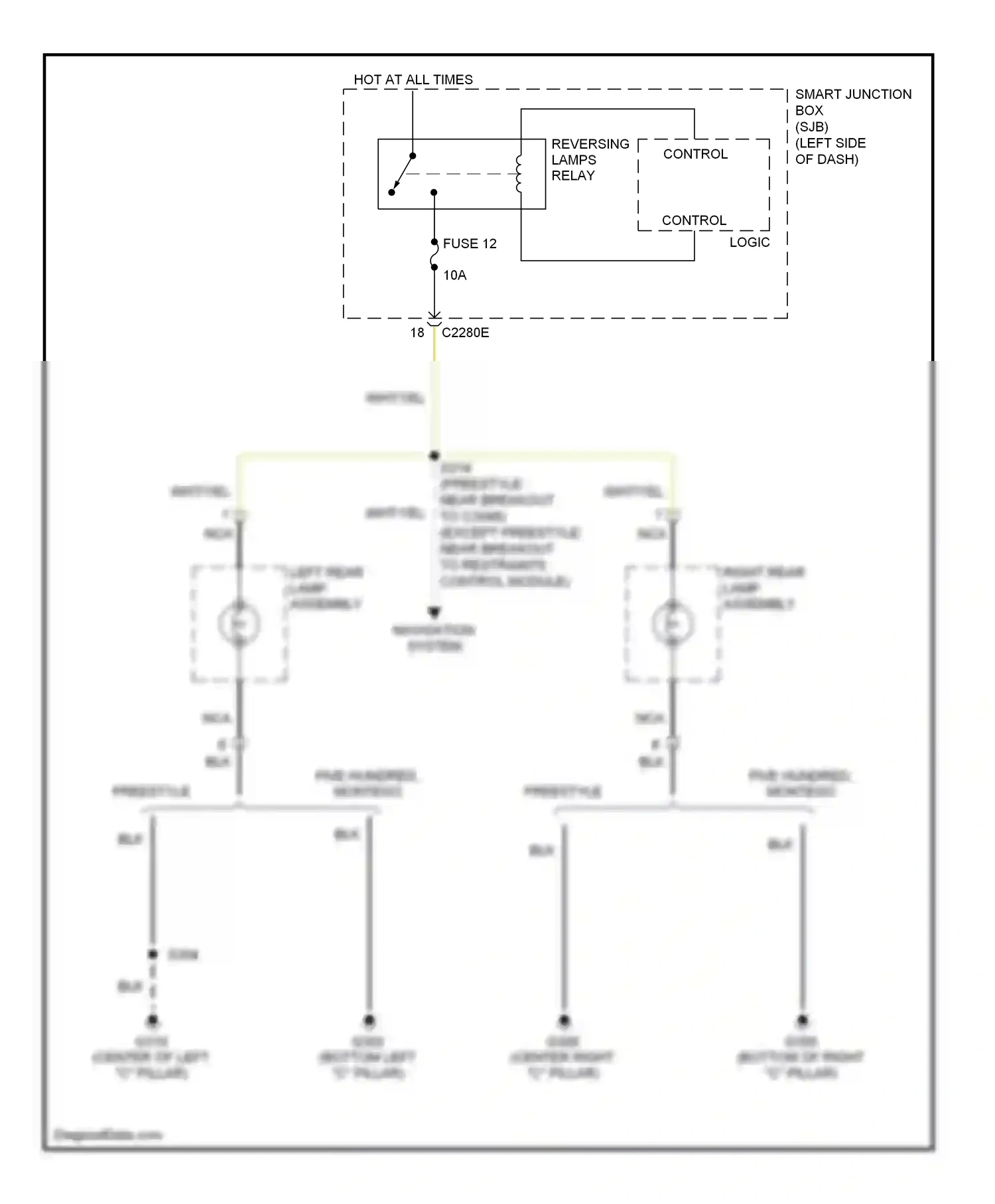 Wiring diagram five hundred, montego for Ford Freestyle I (2004-2009) (1 of 5)