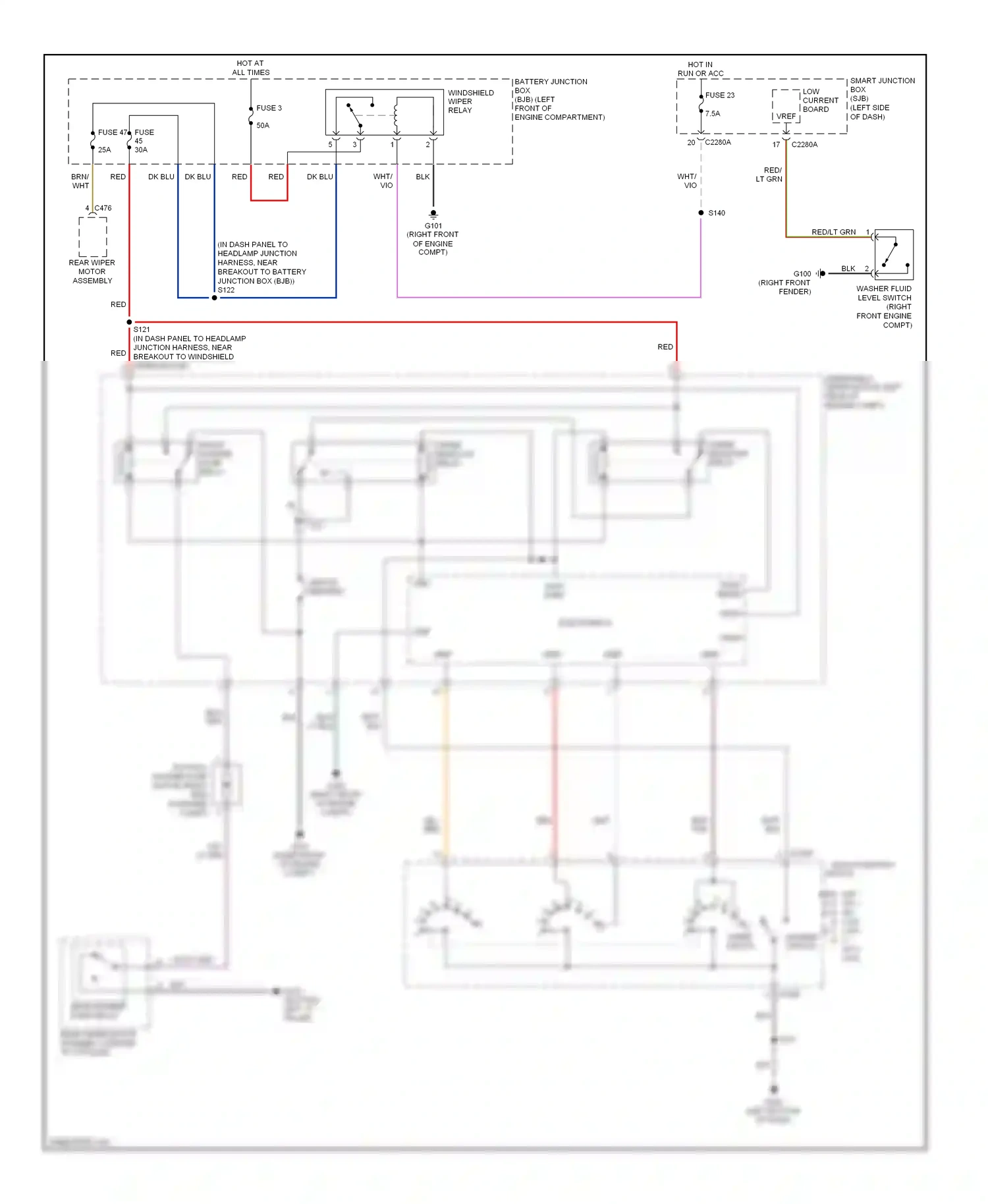 Wiring diagram fuse 3 for Ford Freestyle I (2004-2009) (2 of 7)