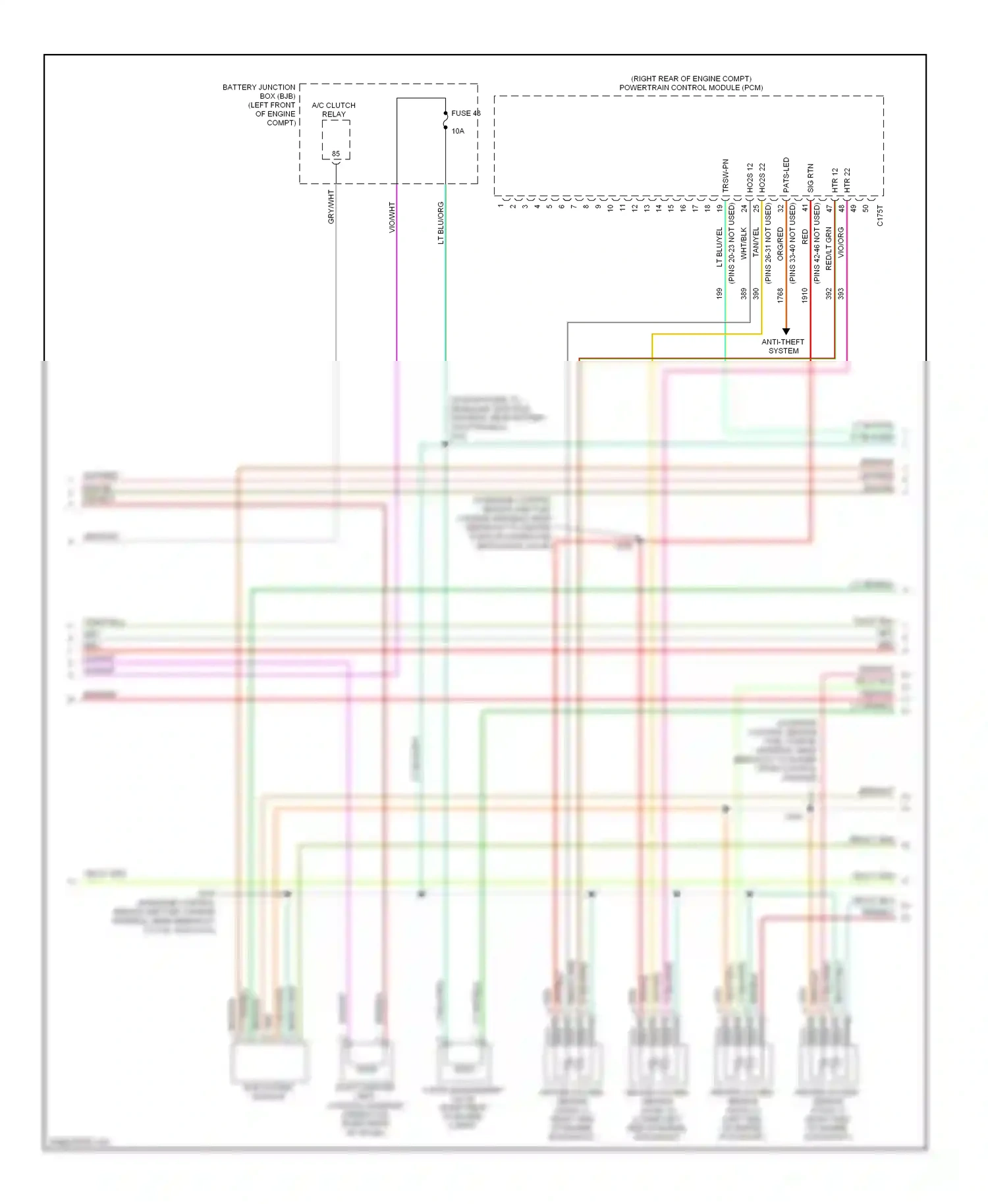 Wiring diagram fuse 48 for Ford Freestyle I (2004-2009) (5 of 5)