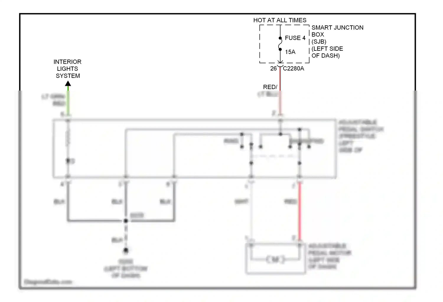 Wiring diagram lt grn for Ford Freestyle I (2004-2009) (21 of 38)