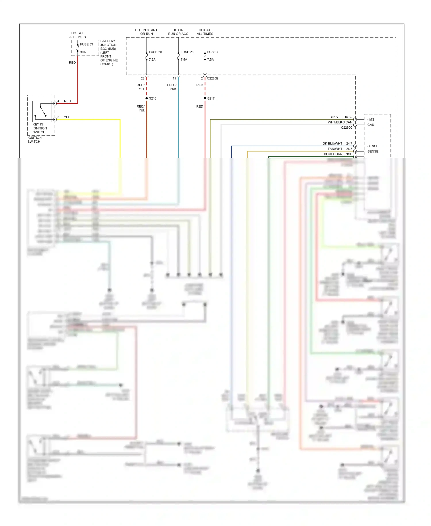 Wiring diagram lt grn for Ford Freestyle I (2004-2009) (38 of 38)