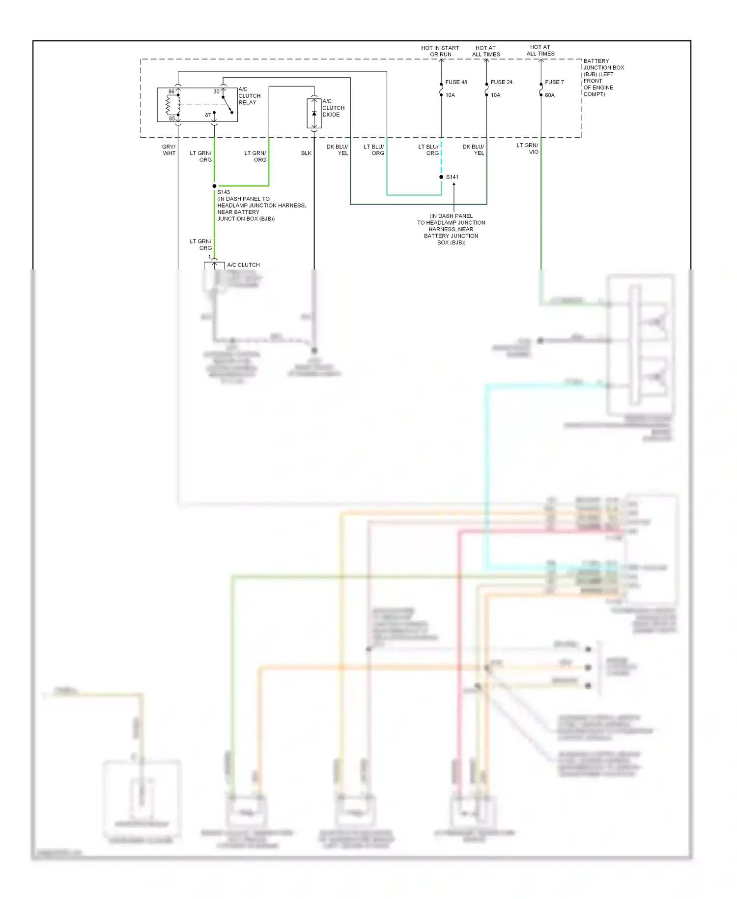 Ford Freestyle I (2004-2009) microprocessor wiring diagram  (1 of 1)