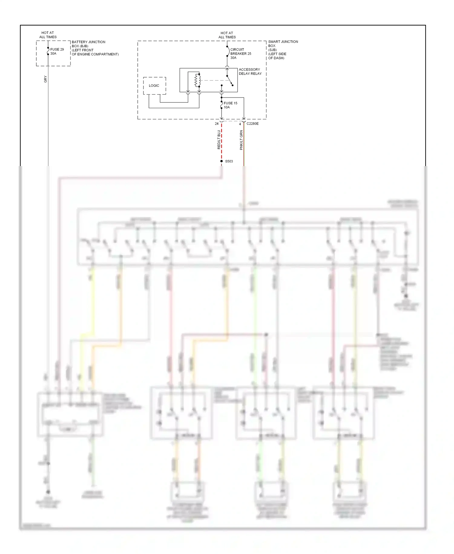 Wiring diagram off on for Ford Freestyle I (2004-2009) (1 of 1)