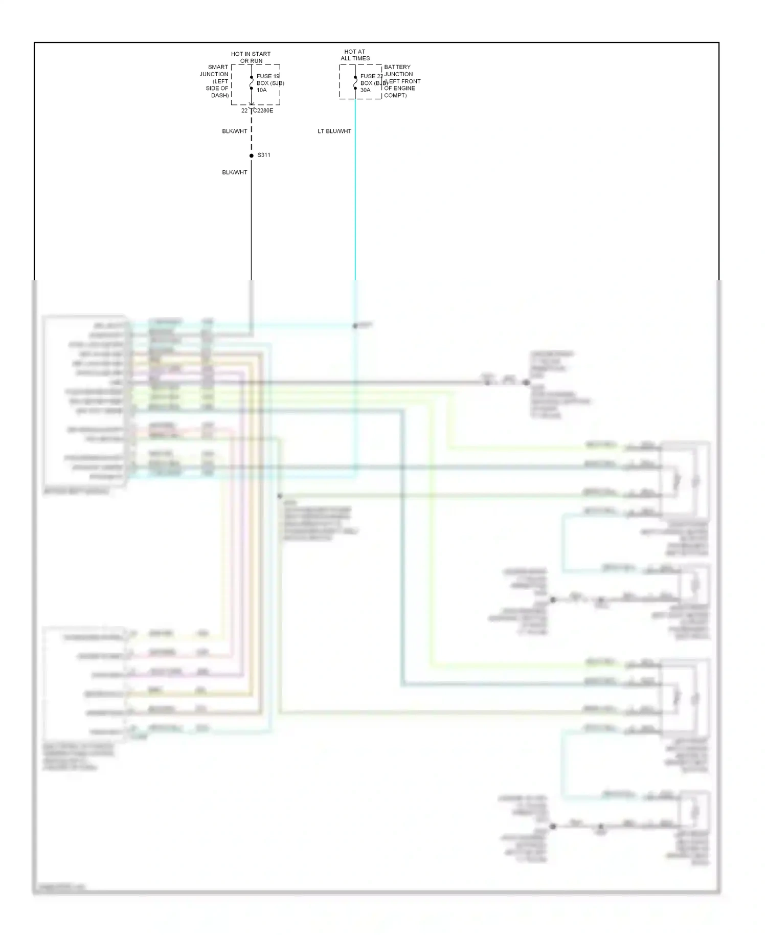 Wiring diagram pass hslo for Ford Freestyle I (2004-2009) (1 of 1)