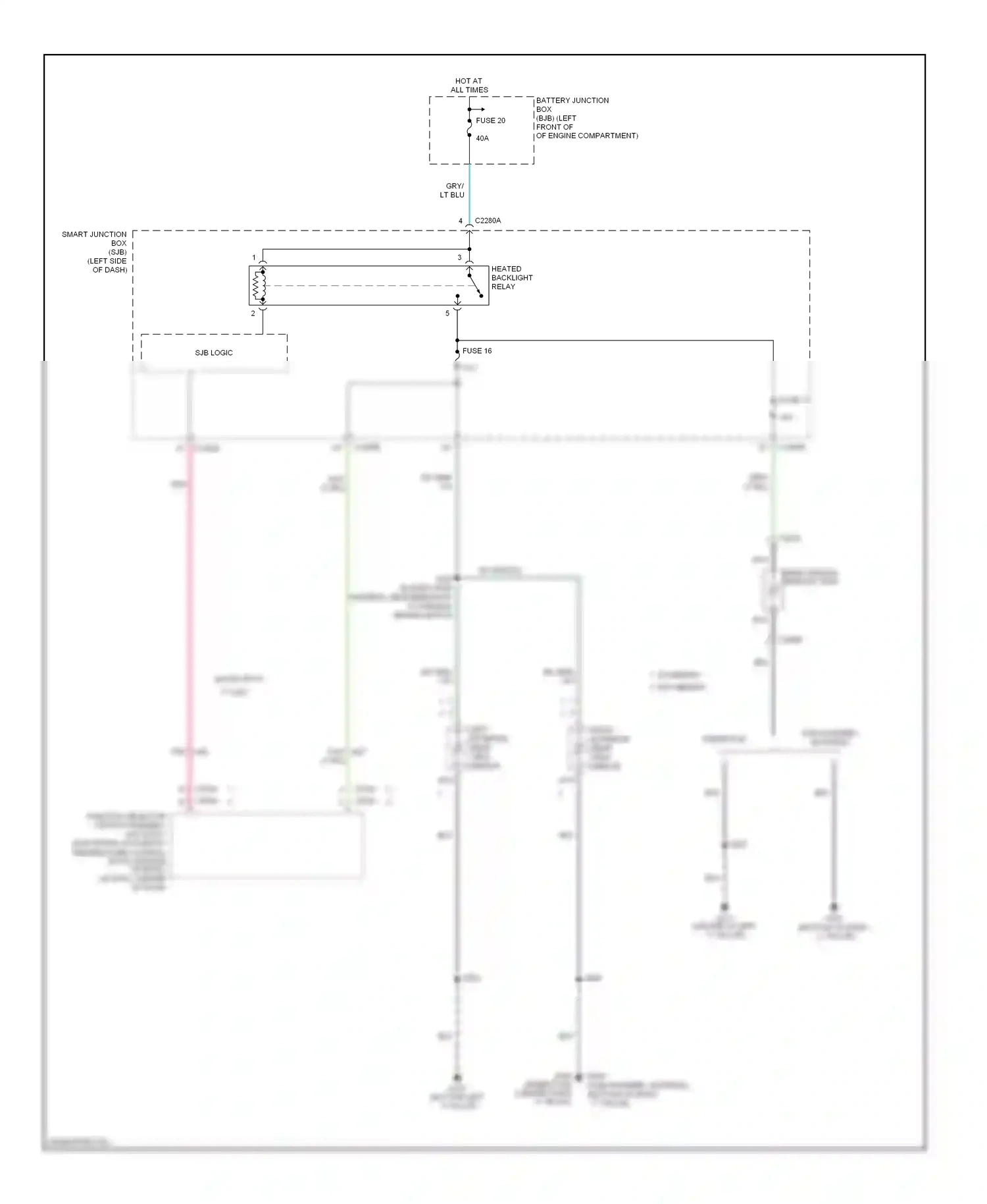 Wiring diagram pnk for Ford Freestyle I (2004-2009) (4 of 16)