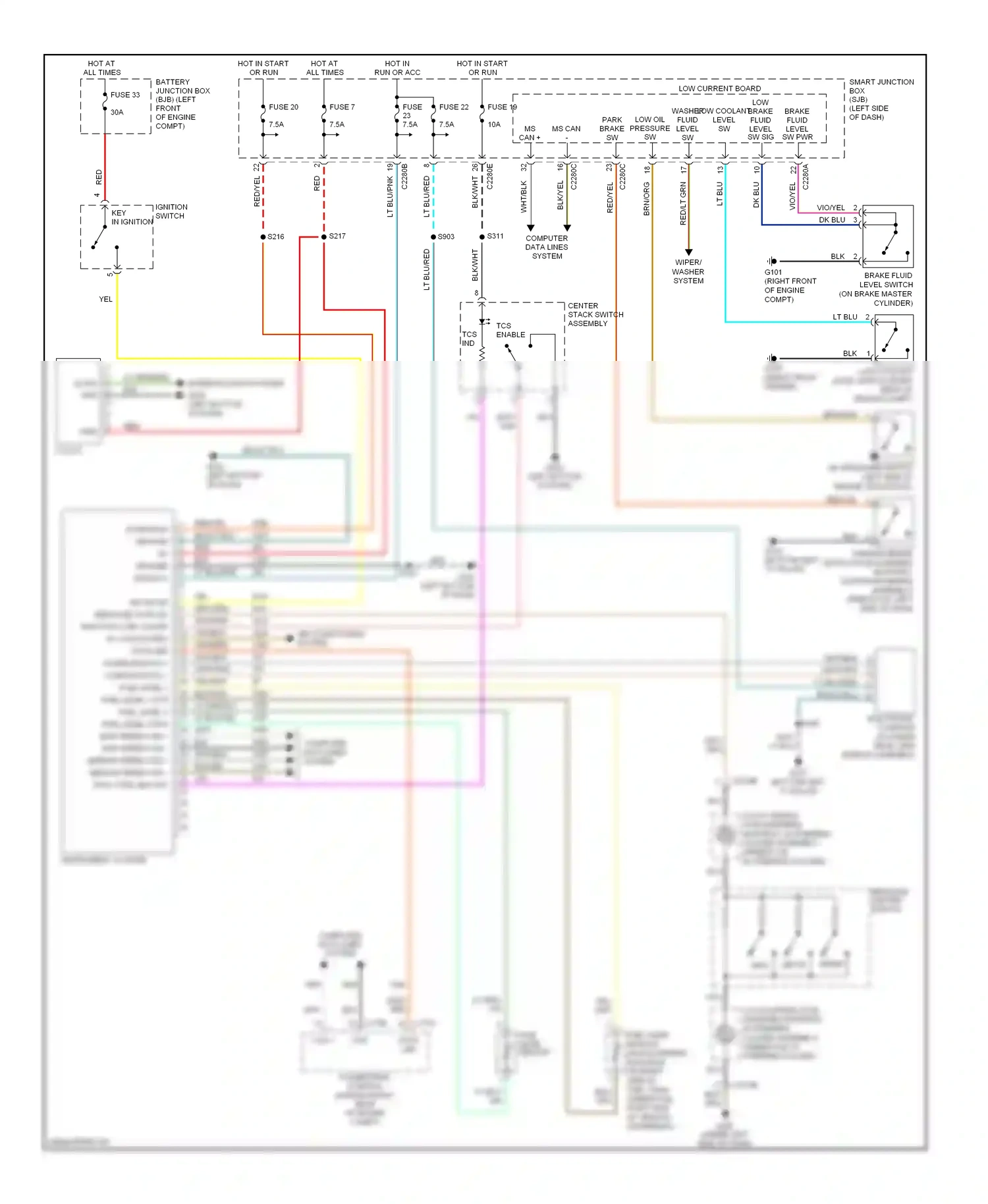 Wiring diagram tcs enable for Ford Freestyle I (2004-2009) (2 of 2)