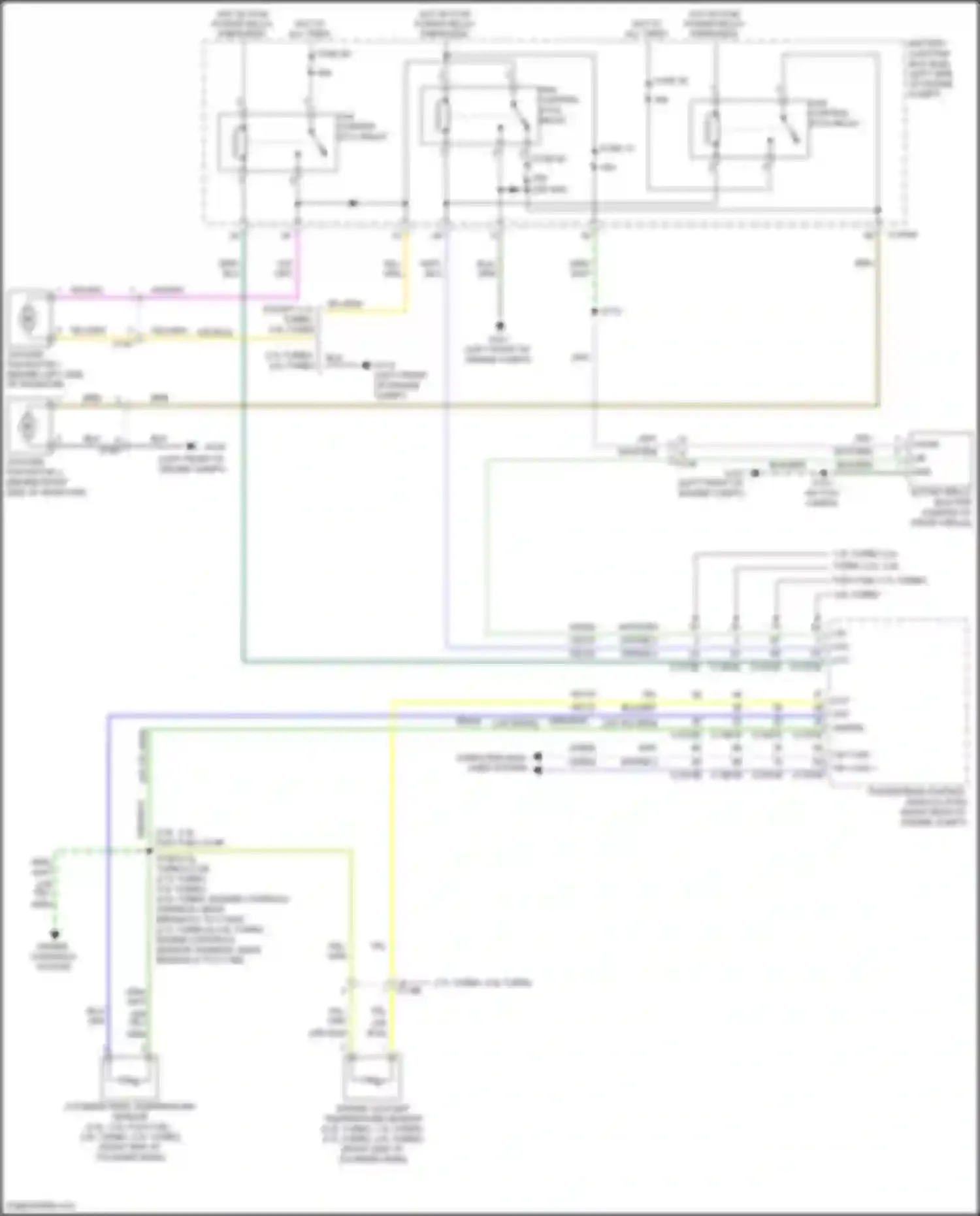 Fusion (North America) Ford II facelift (2016-2020): Cooling fan circuit, except hybrid
