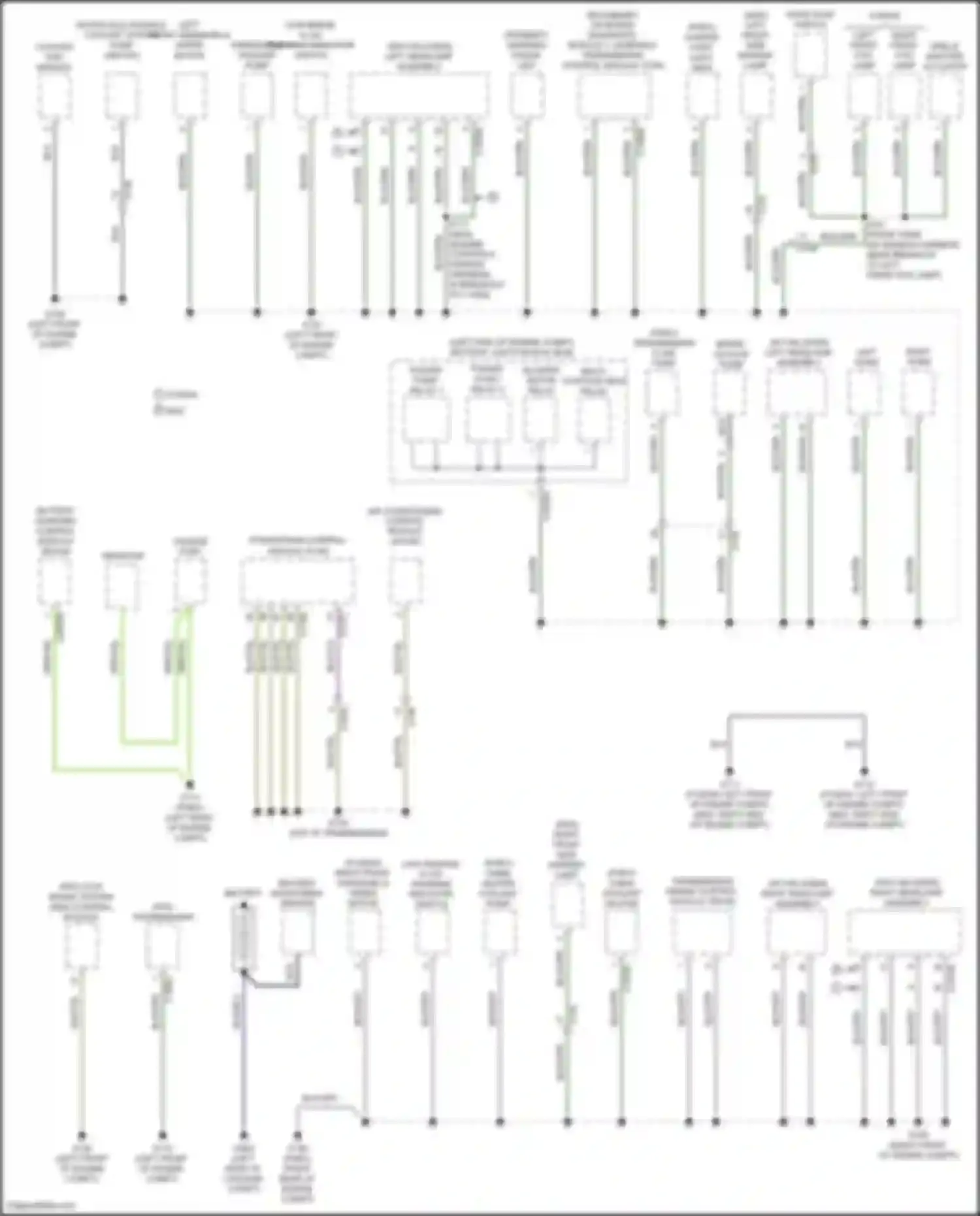 Fusion (North America) Ford II facelift (2016-2020): Ground distribution circuit, hybrid (1 of 5)