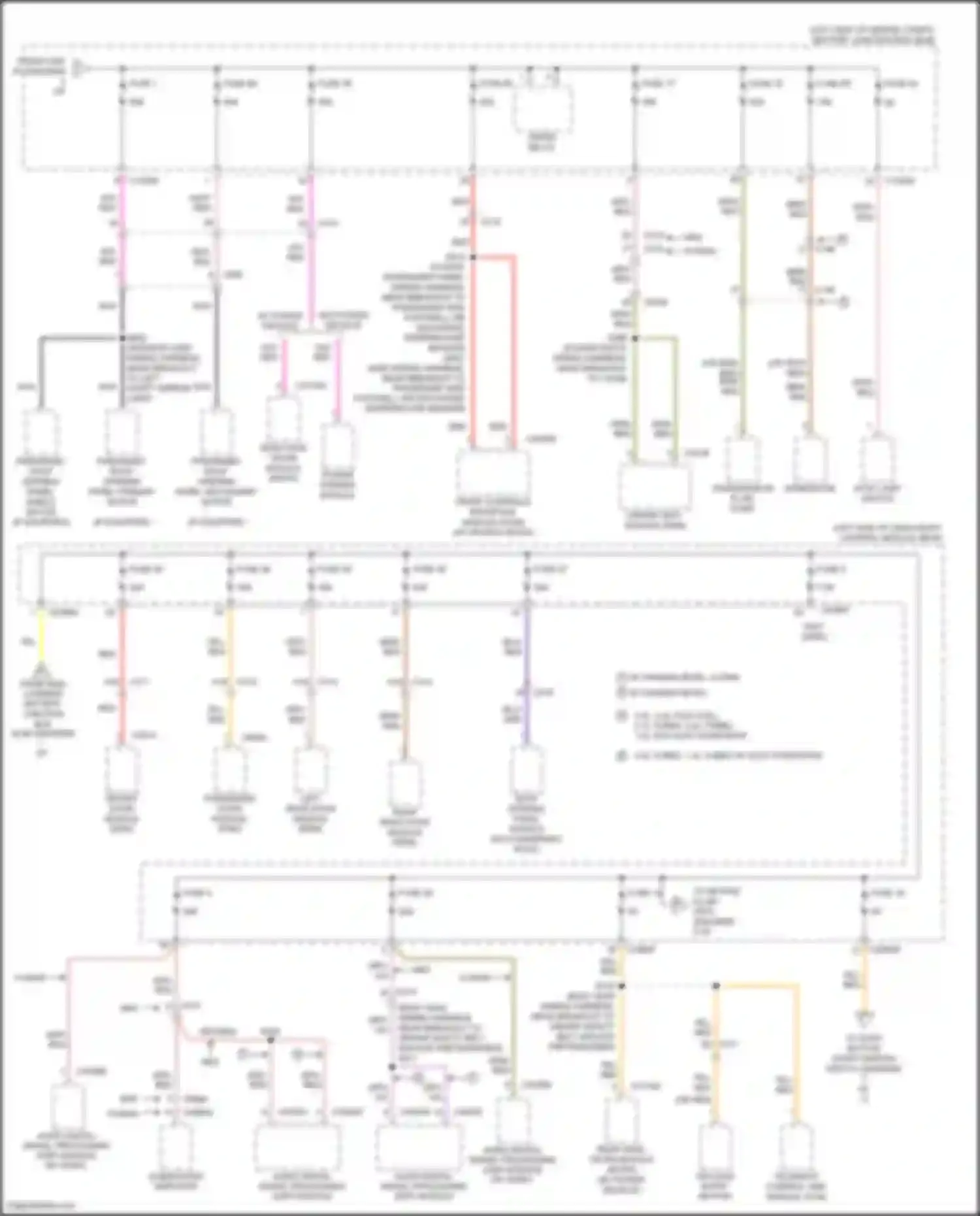 Fusion (North America) Ford II facelift (2016-2020): Power distribution circuit, except hybrid (4 of 7)