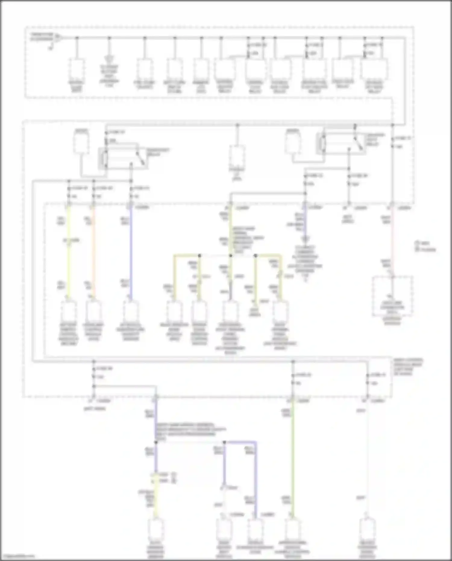 Fusion (North America) Ford II facelift (2016-2020): Power distribution circuit, except hybrid (5 of 7)