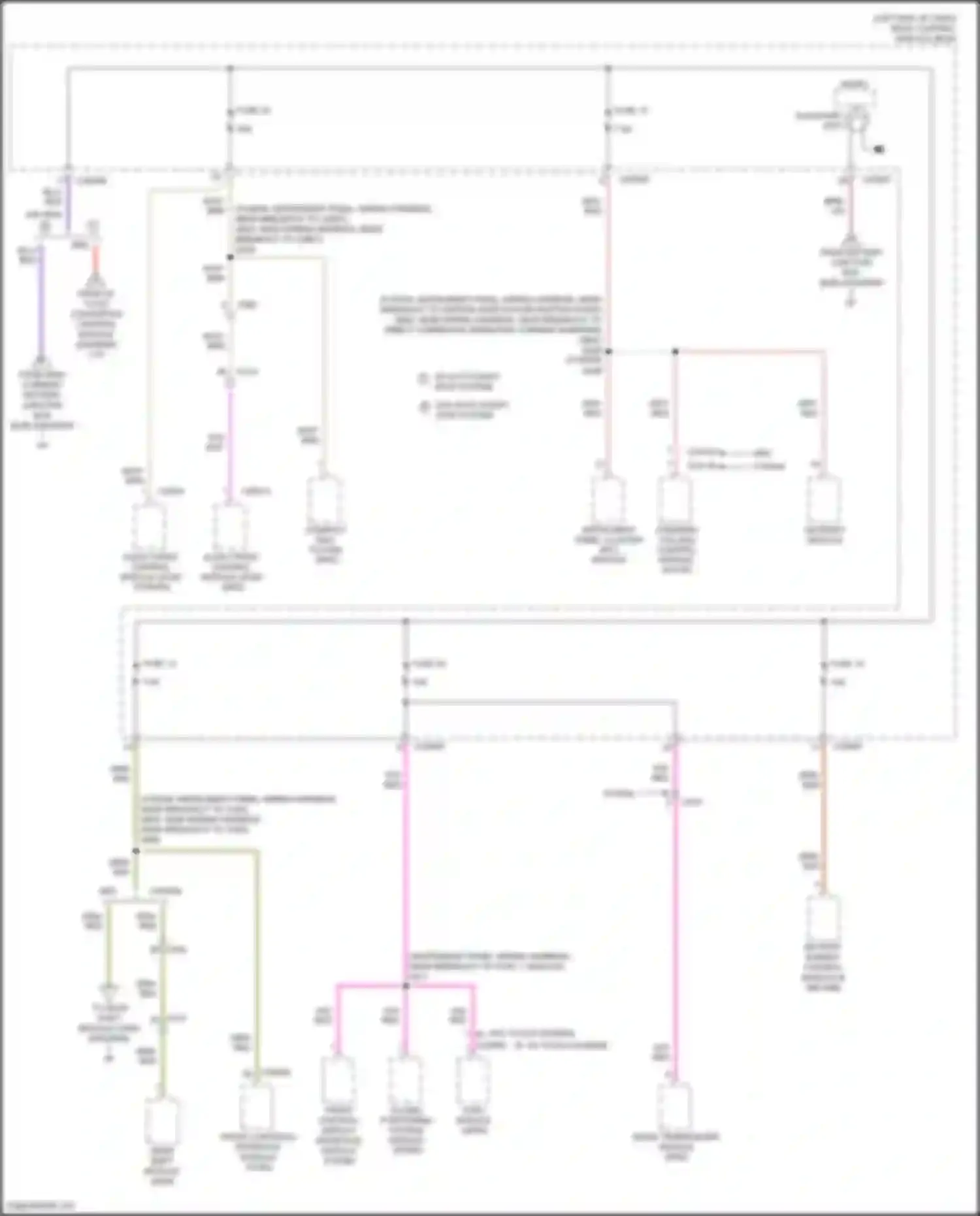 Fusion (North America) Ford II facelift (2016-2020): Power distribution circuit, except hybrid (6 of 7)