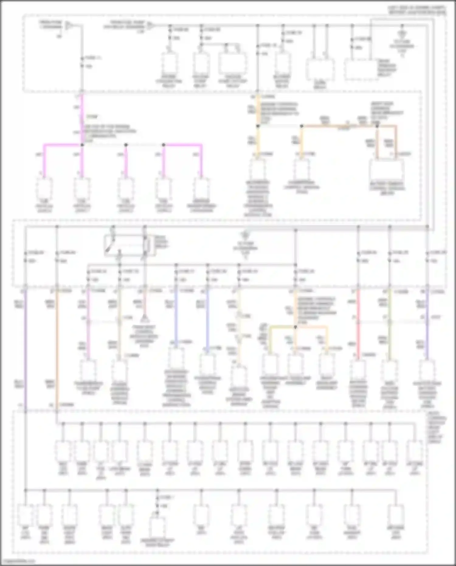 Fusion (North America) Ford II facelift (2016-2020): Power distribution circuit, hybrid (2 of 7)