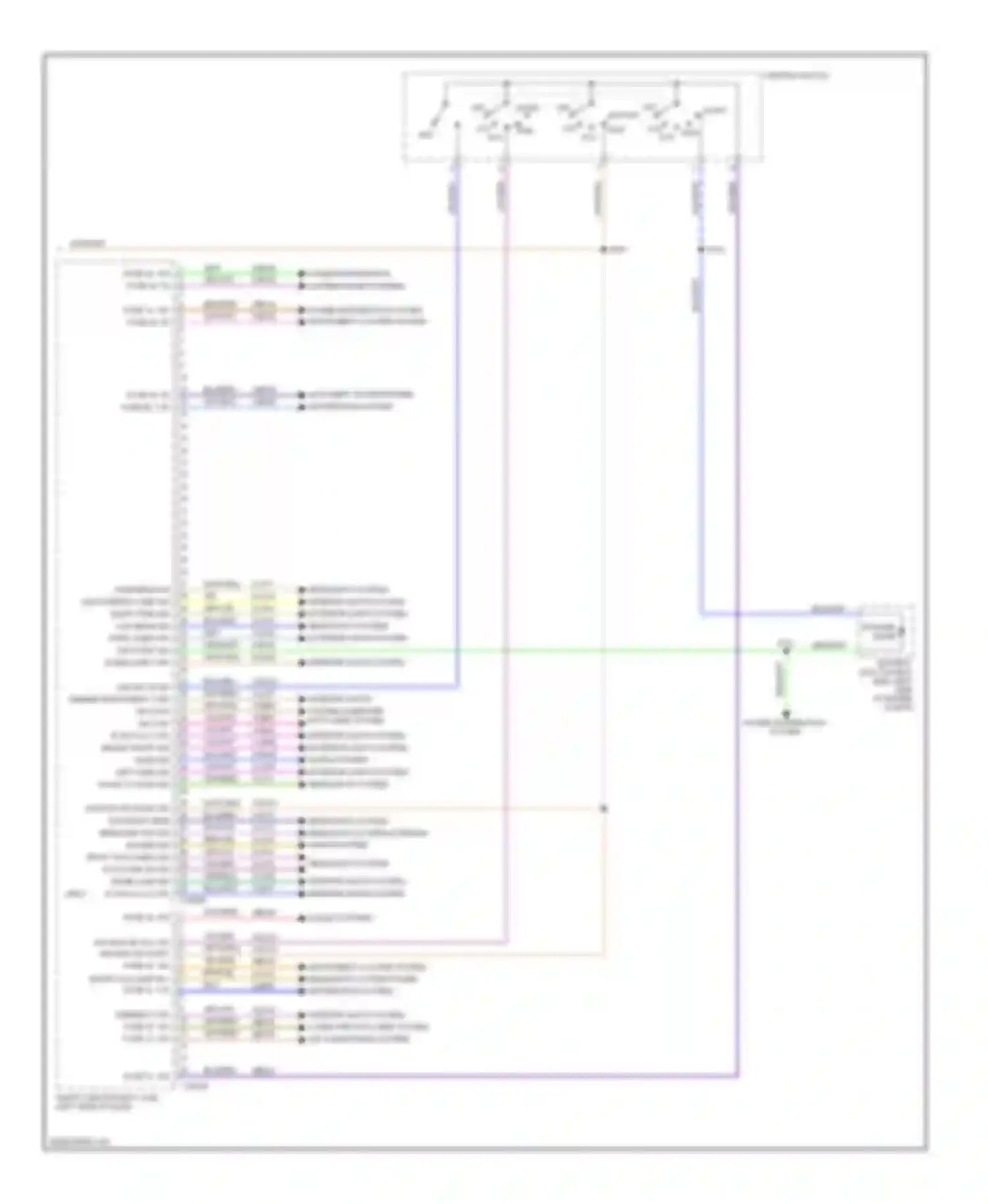 Fusion Ford I facelift (2005-2012): Body control modules circuit, except hybrid (2 of 2)