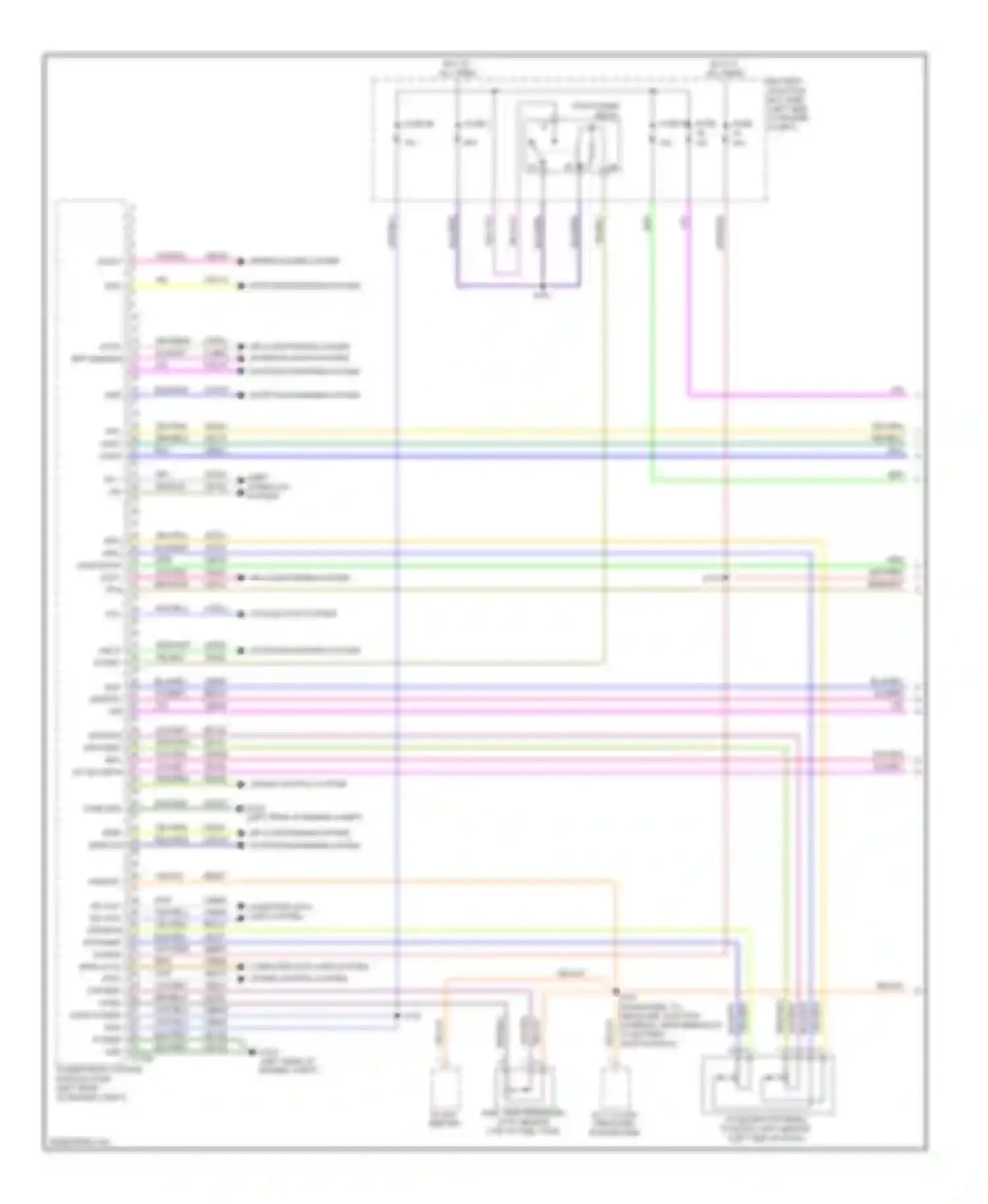 Fusion Ford I facelift (2005-2012): Wiring diagram engine performance 2.5l, except hybrid (1 of 5)