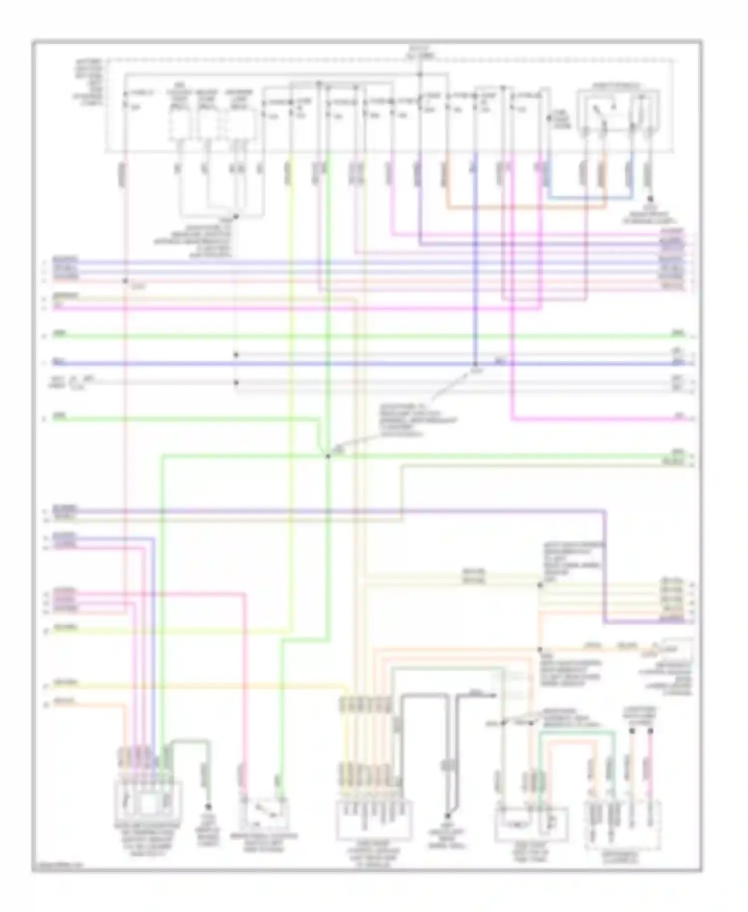 Fusion Ford I facelift (2005-2012): Wiring diagram engine performance 2.5l, hybrid (2 of 8)