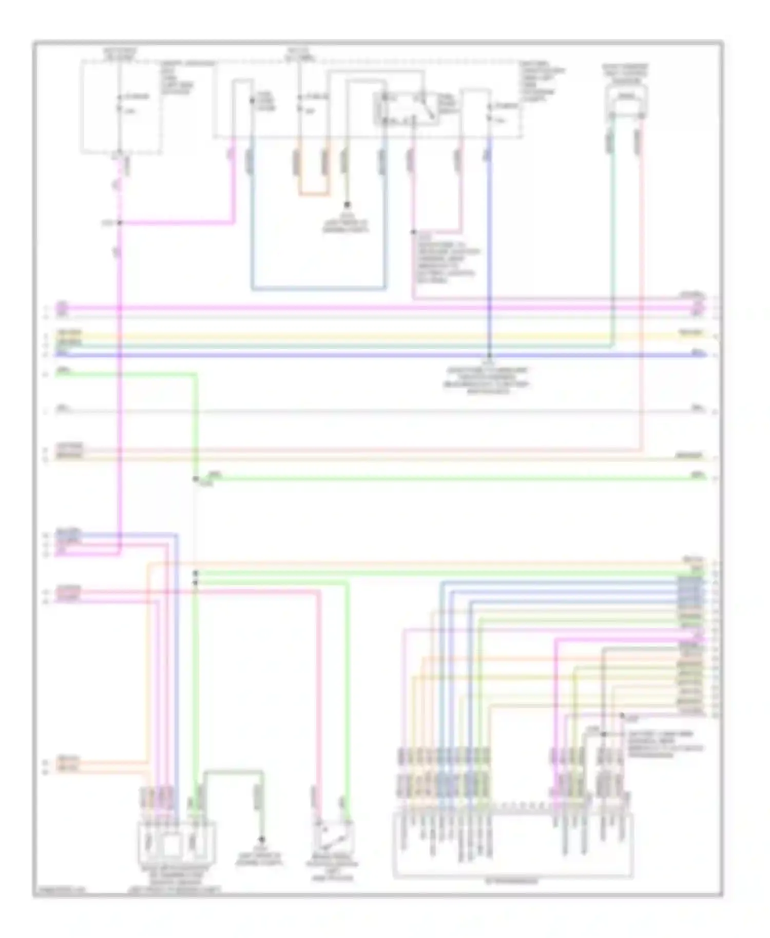Fusion Ford I facelift (2005-2012): Wiring diagram engine performance 3.0l (2 of 5)