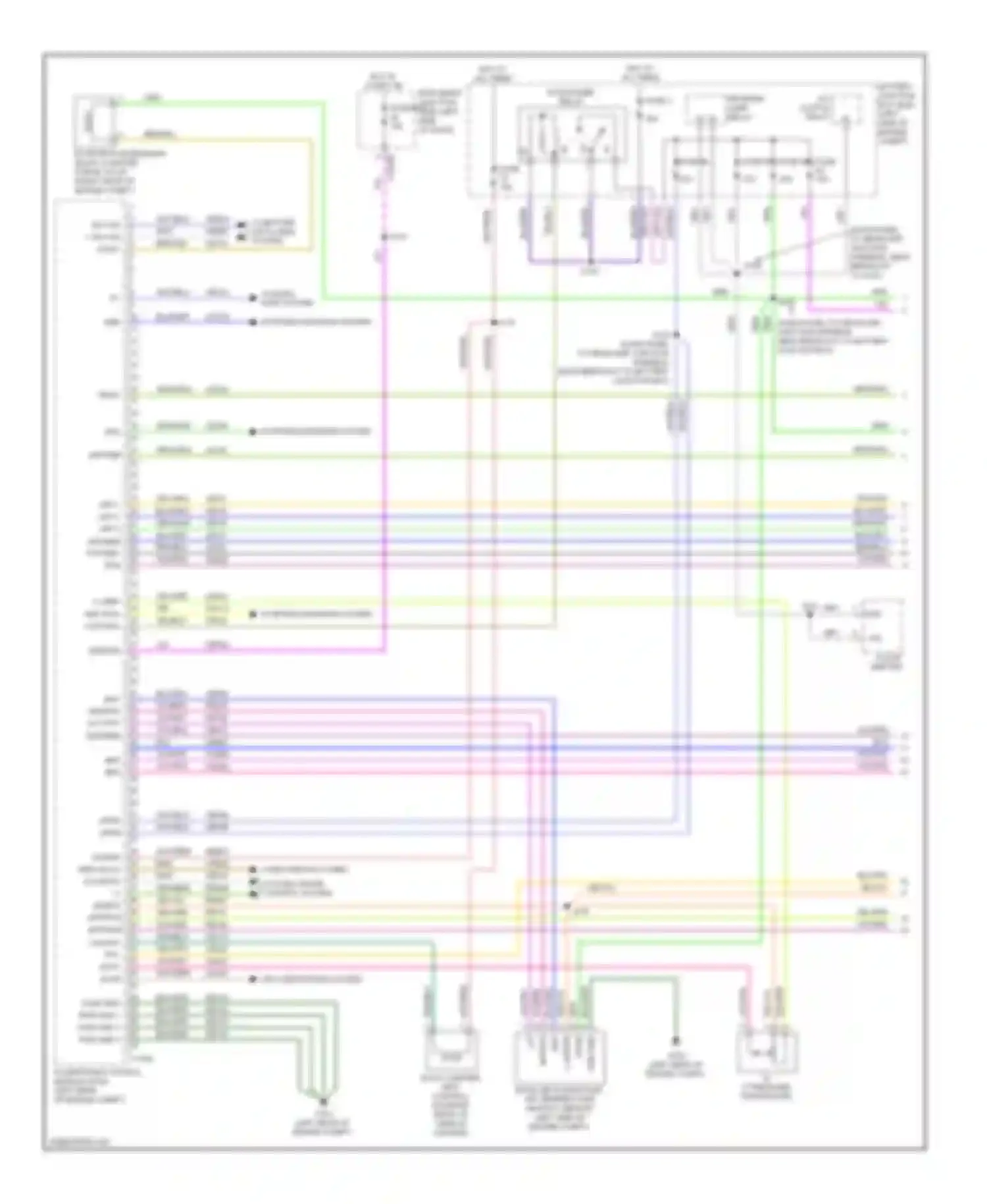 Fusion Ford I facelift (2005-2012): Wiring diagram engine performance 3.5l (1 of 4)