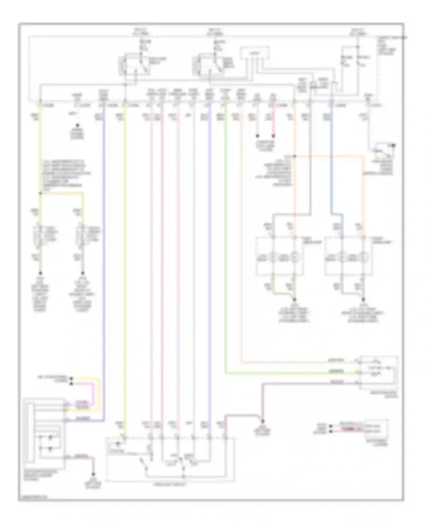 Fusion Ford I facelift (2005-2012): Headlights circuit, except hybrid without hid headlights