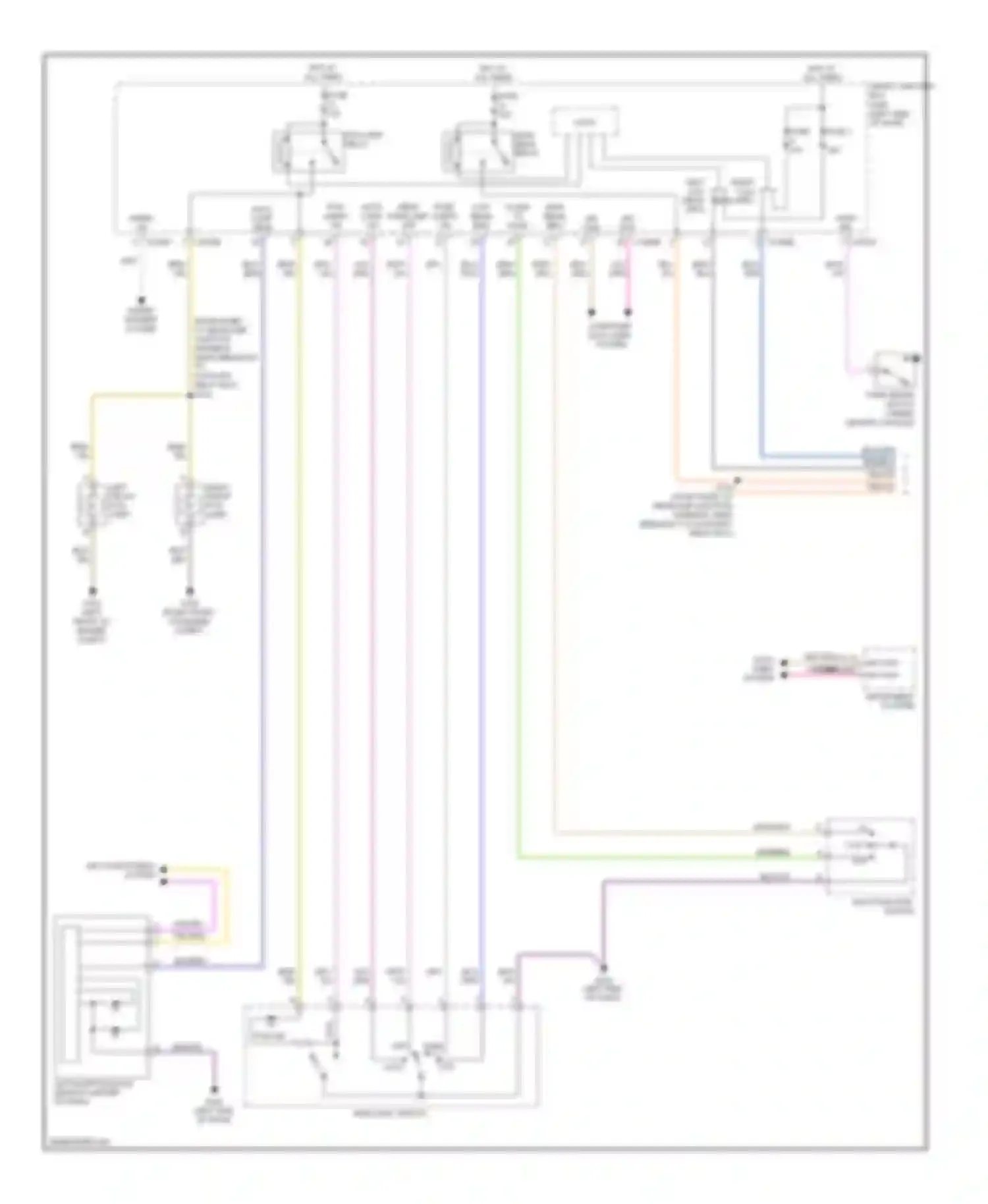 Fusion Ford I facelift (2005-2012): Headlights circuit, hybrid (1 of 2)