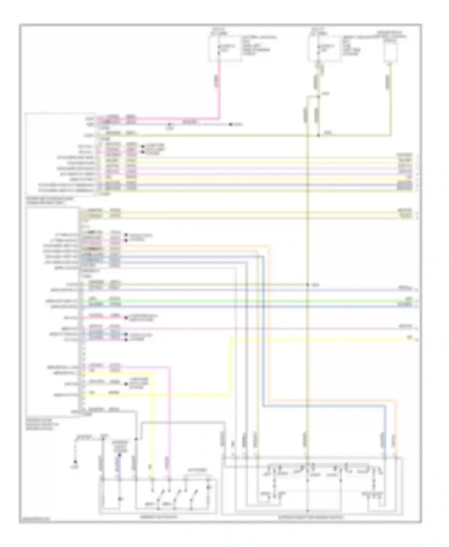 Fusion Ford I facelift (2005-2012): Memory mirrors circuit (1 of 2)