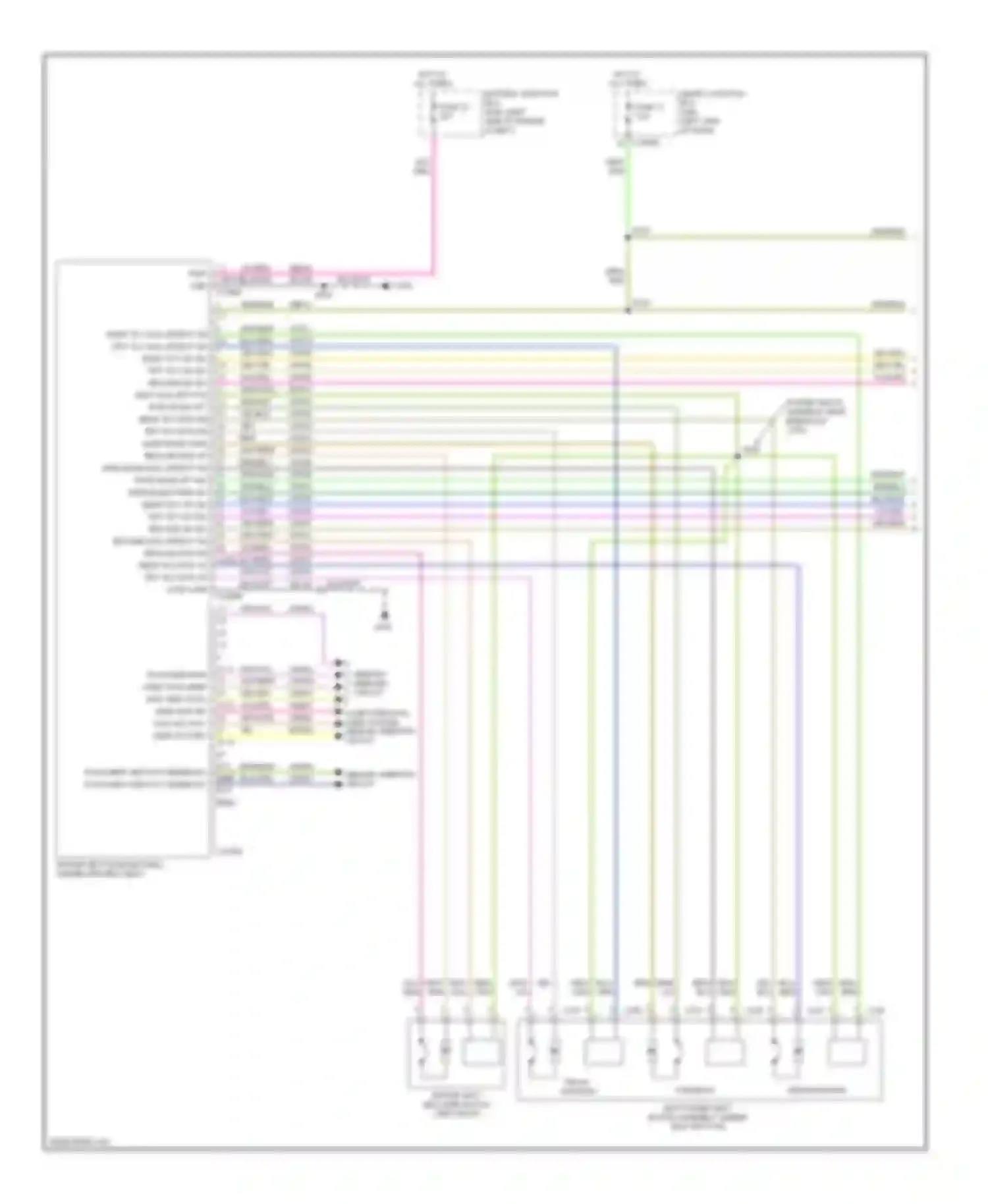 Fusion Ford I facelift (2005-2012): Memory seat circuit (1 of 2)
