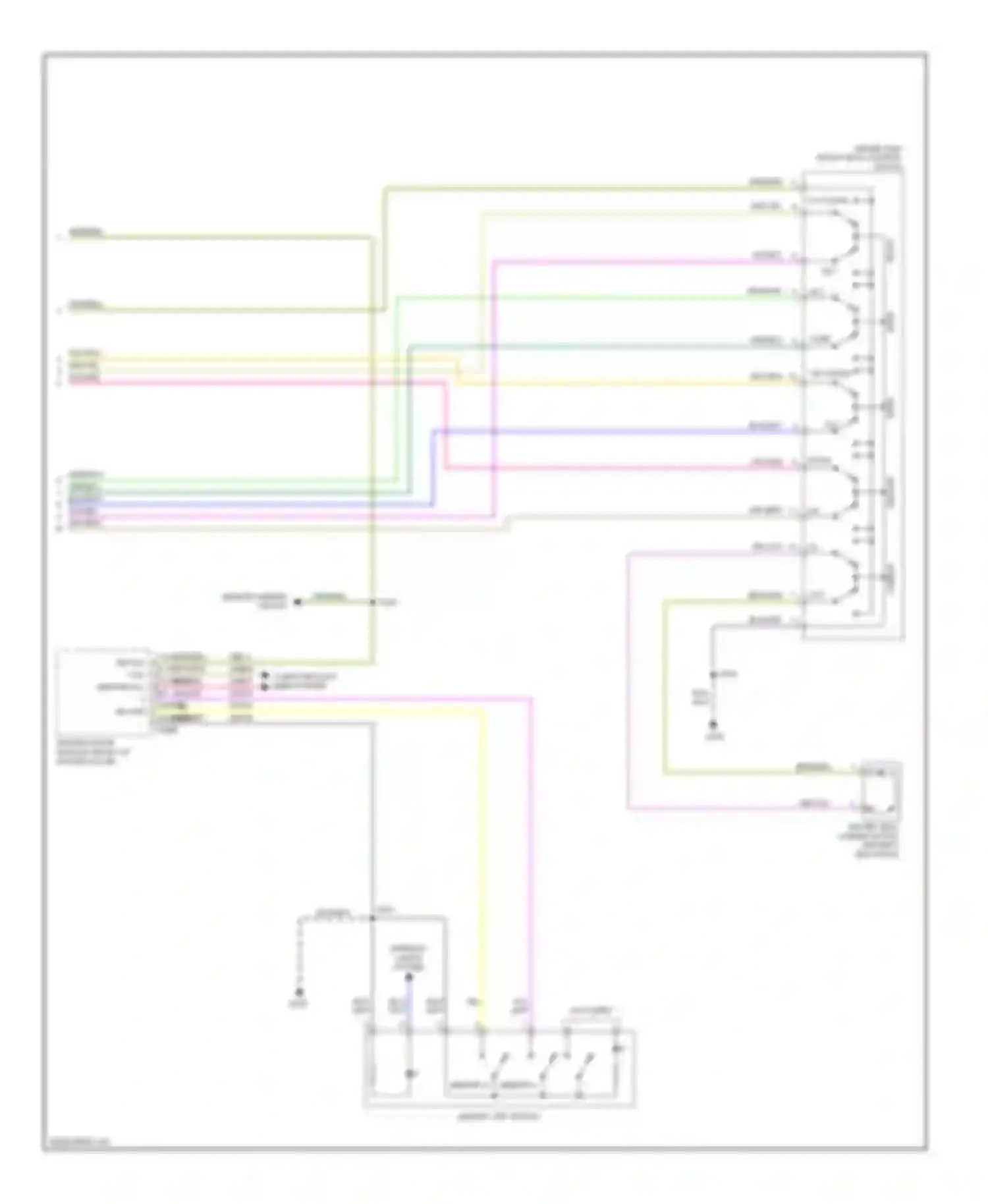 Fusion Ford I facelift (2005-2012): Memory seat circuit (2 of 2)