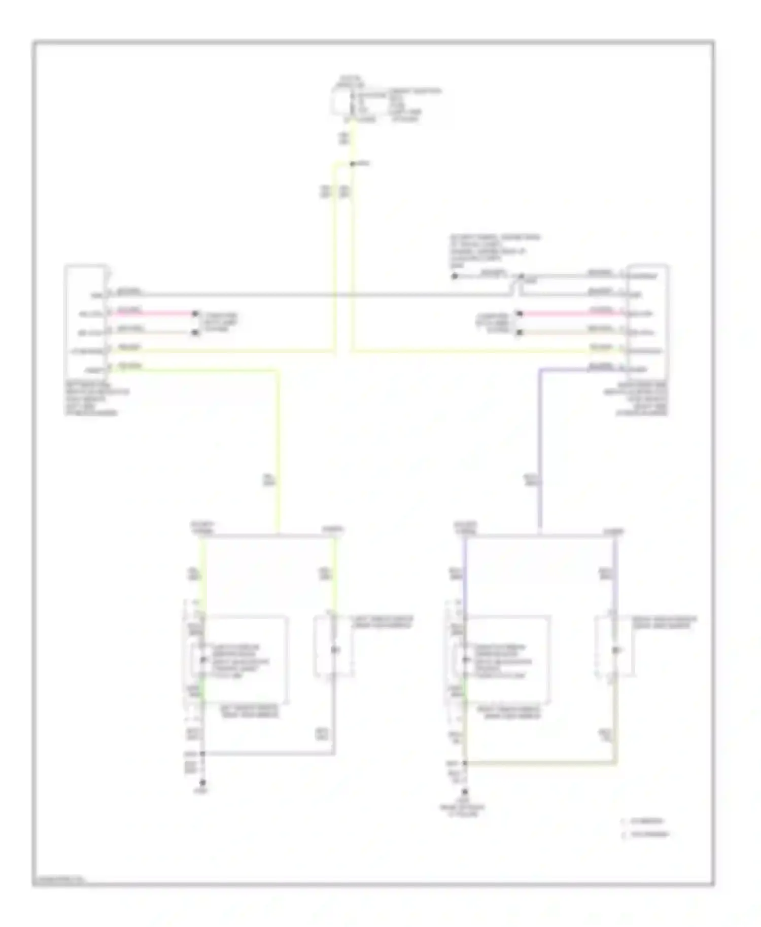 Fusion Ford I facelift (2005-2012): Blind spot information system circuit