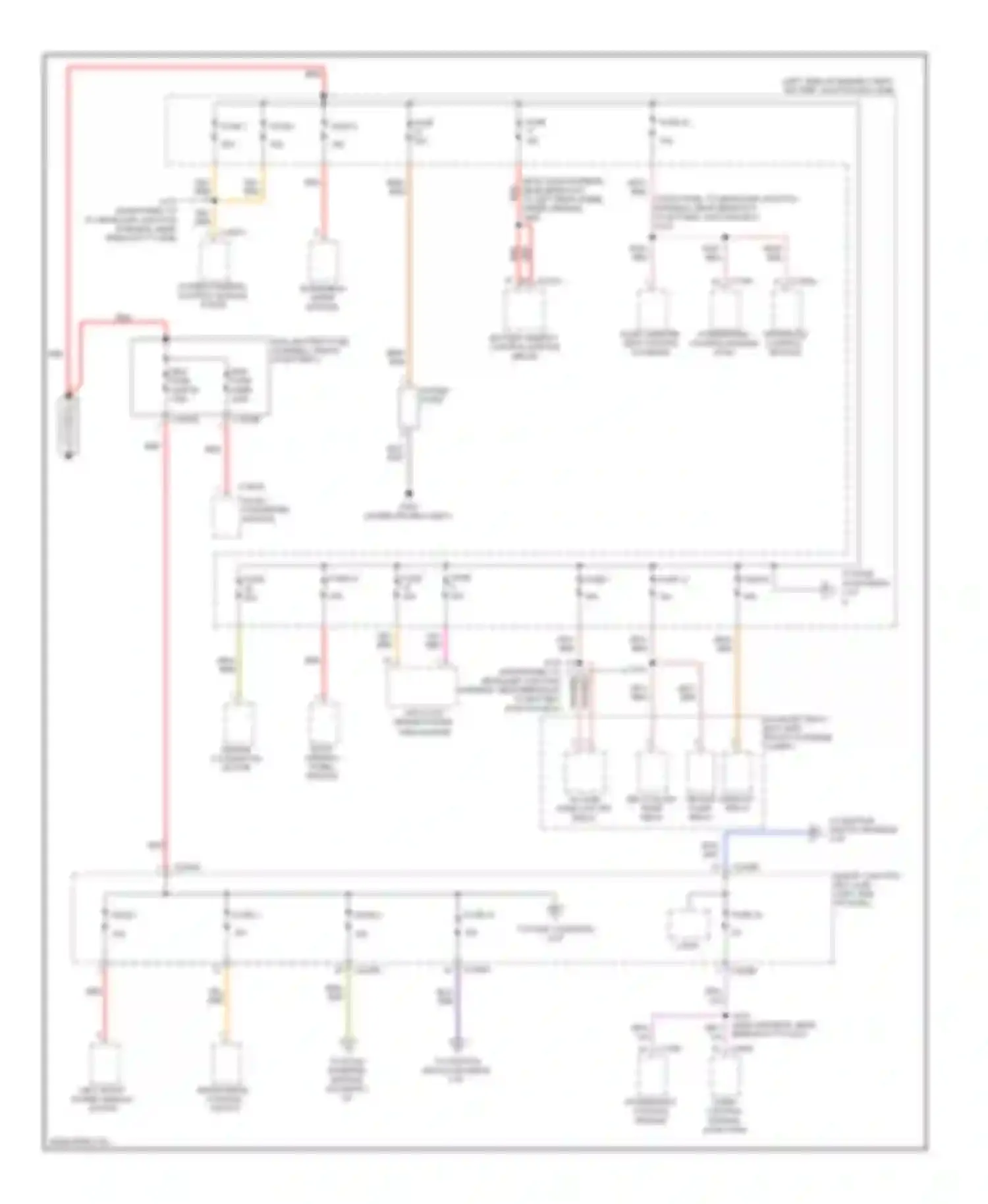 Fusion Ford I facelift (2005-2012): Power distribution circuit, hybrid (1 of 4)
