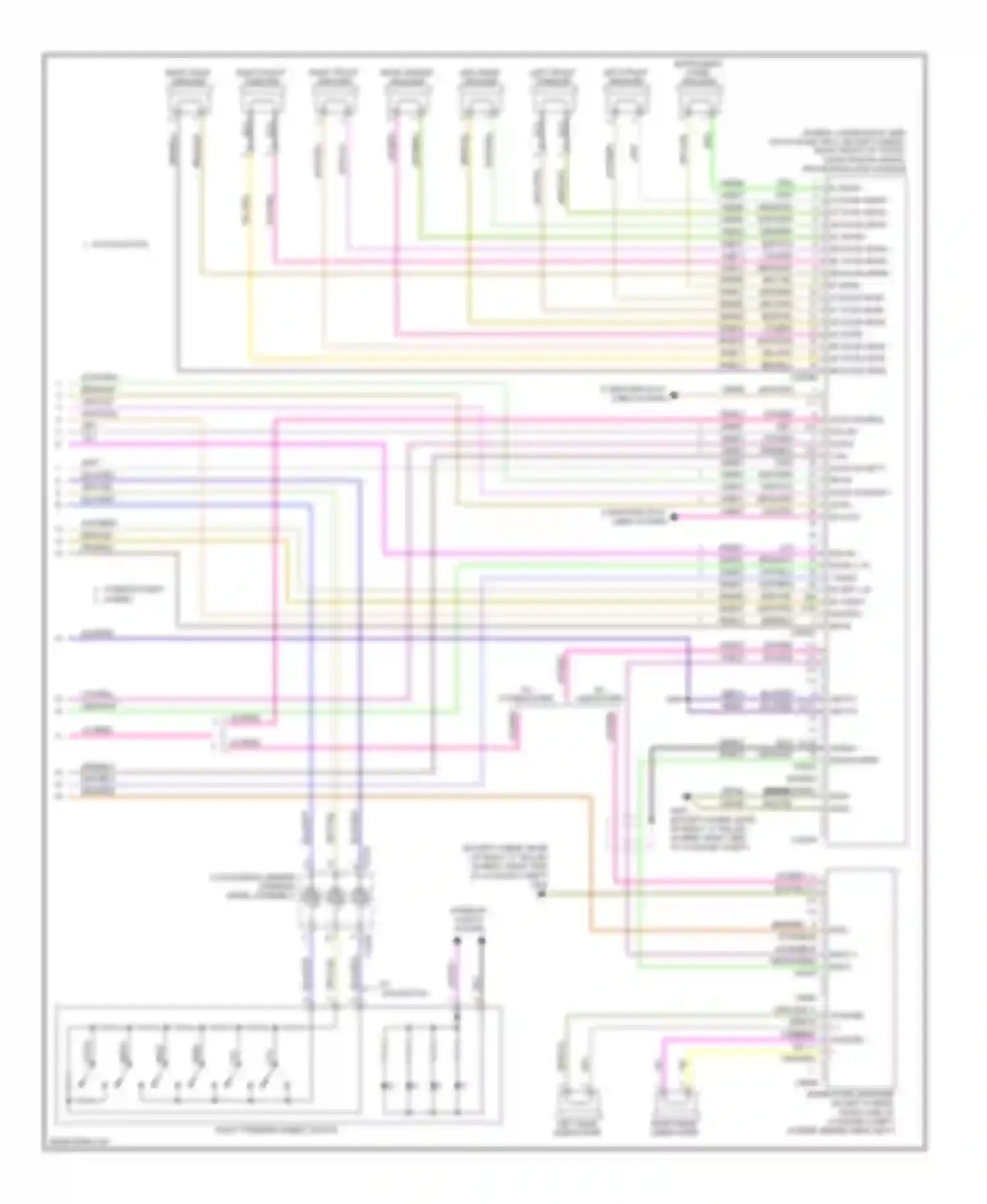 Fusion Ford I facelift (2005-2012): Sony radio circuit (2 of 2)