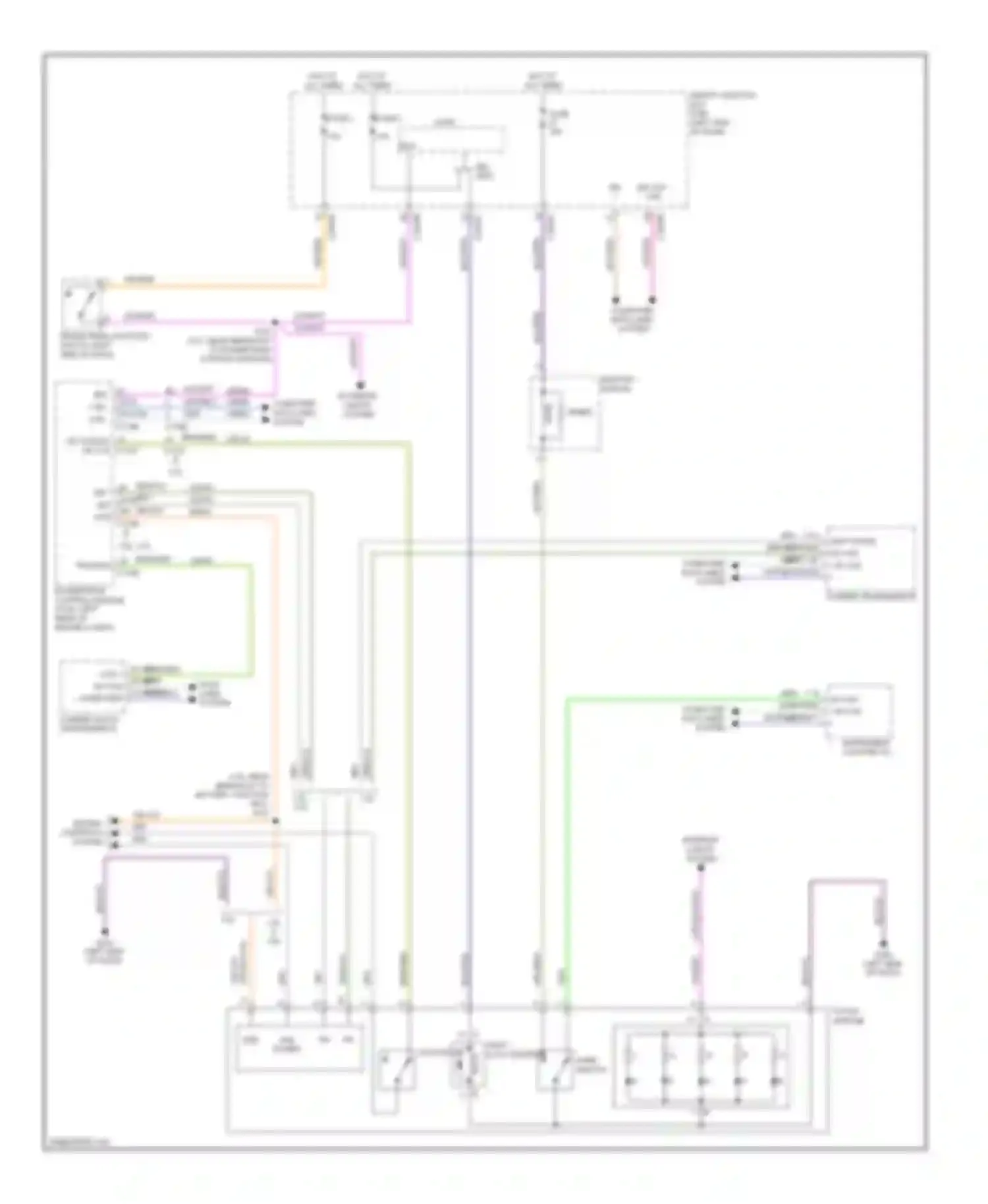 Fusion Ford I facelift (2005-2012): Shift interlock circuit, except hybrid