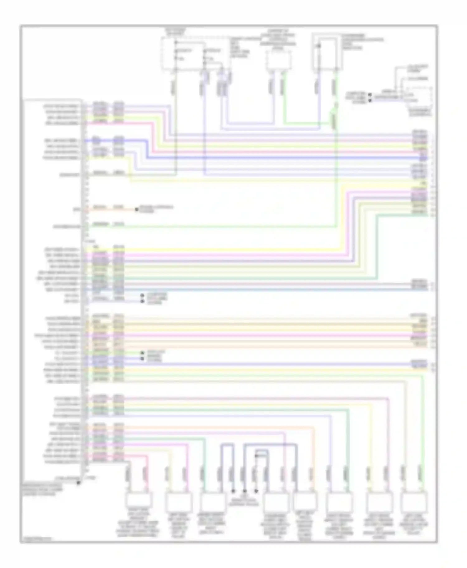 Fusion Ford I facelift (2005-2012): Supplemental restraints circuit (1 of 2)
