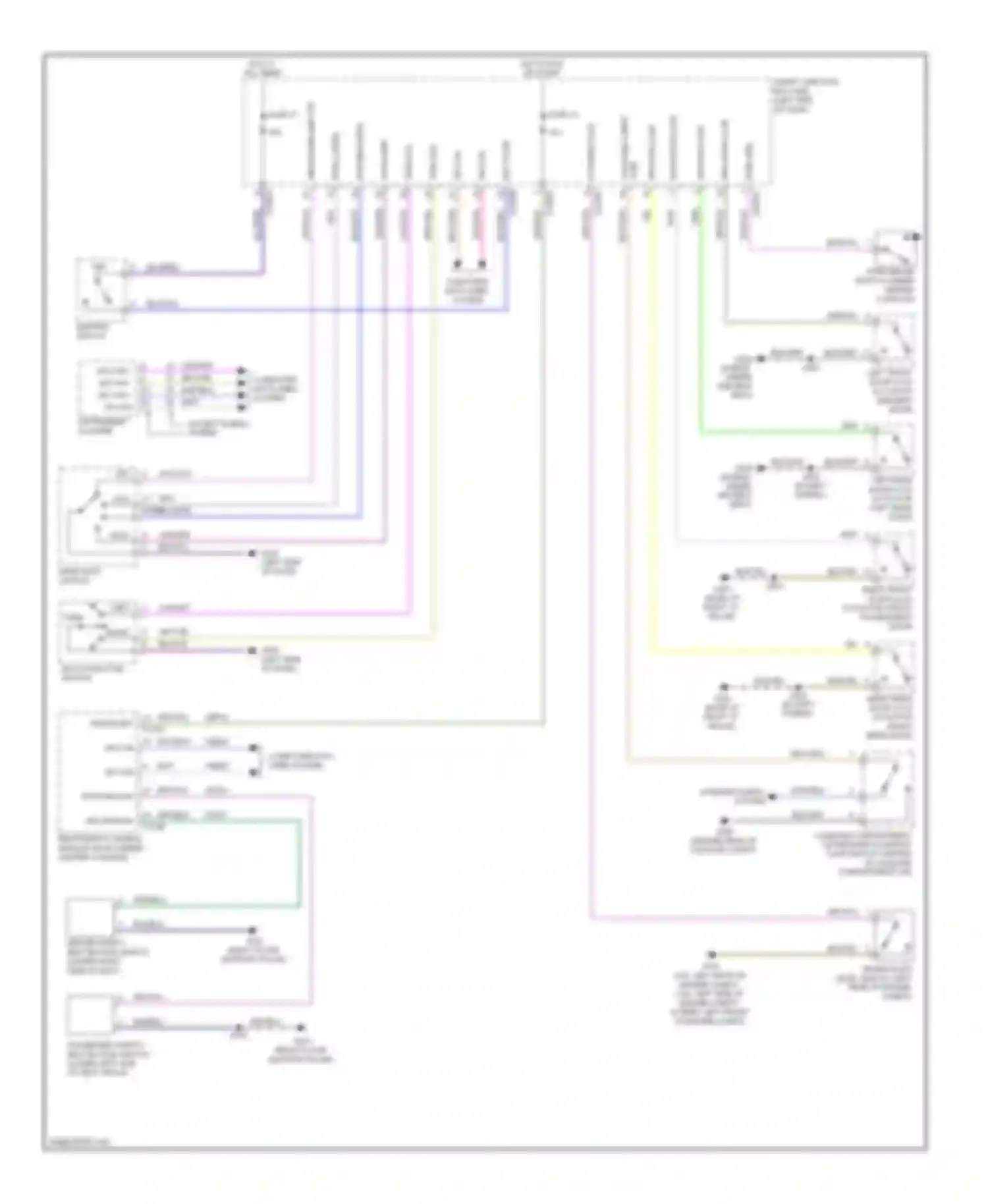 Fusion Ford I facelift (2005-2012): Warning systems circuit